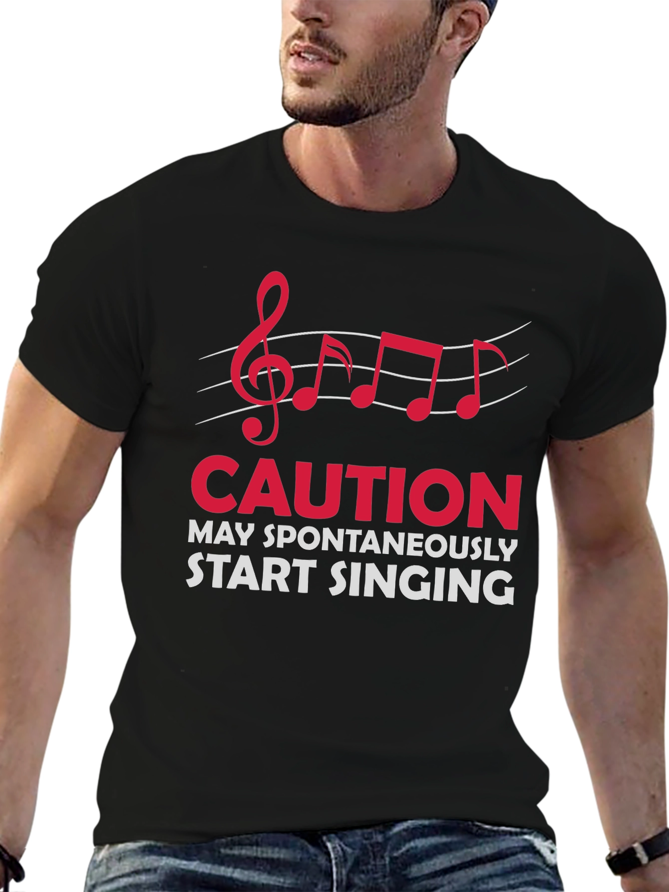 Caution May Spontaneously Start Singing T-Shirt