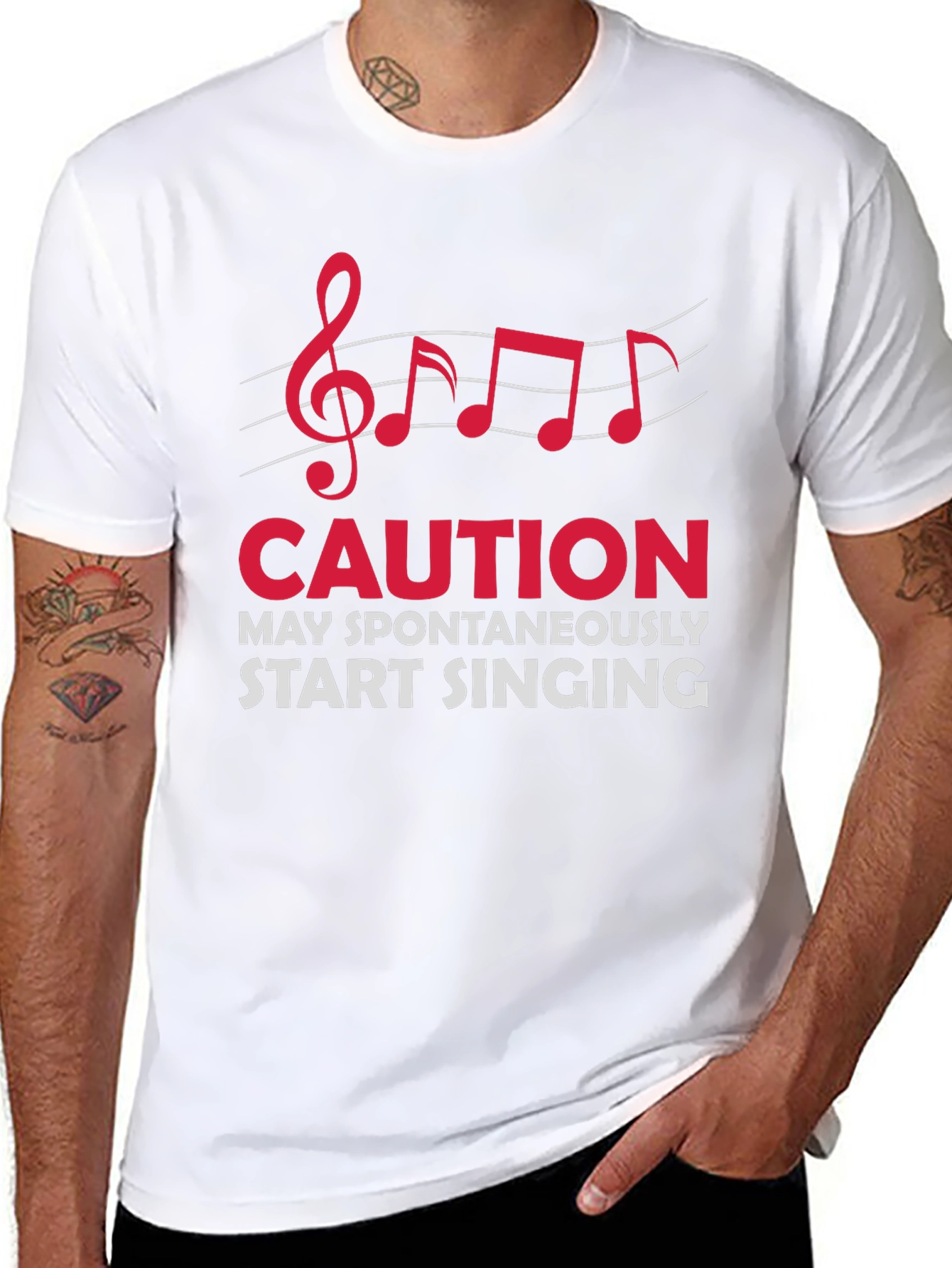 Caution May Spontaneously Start Singing T-Shirt