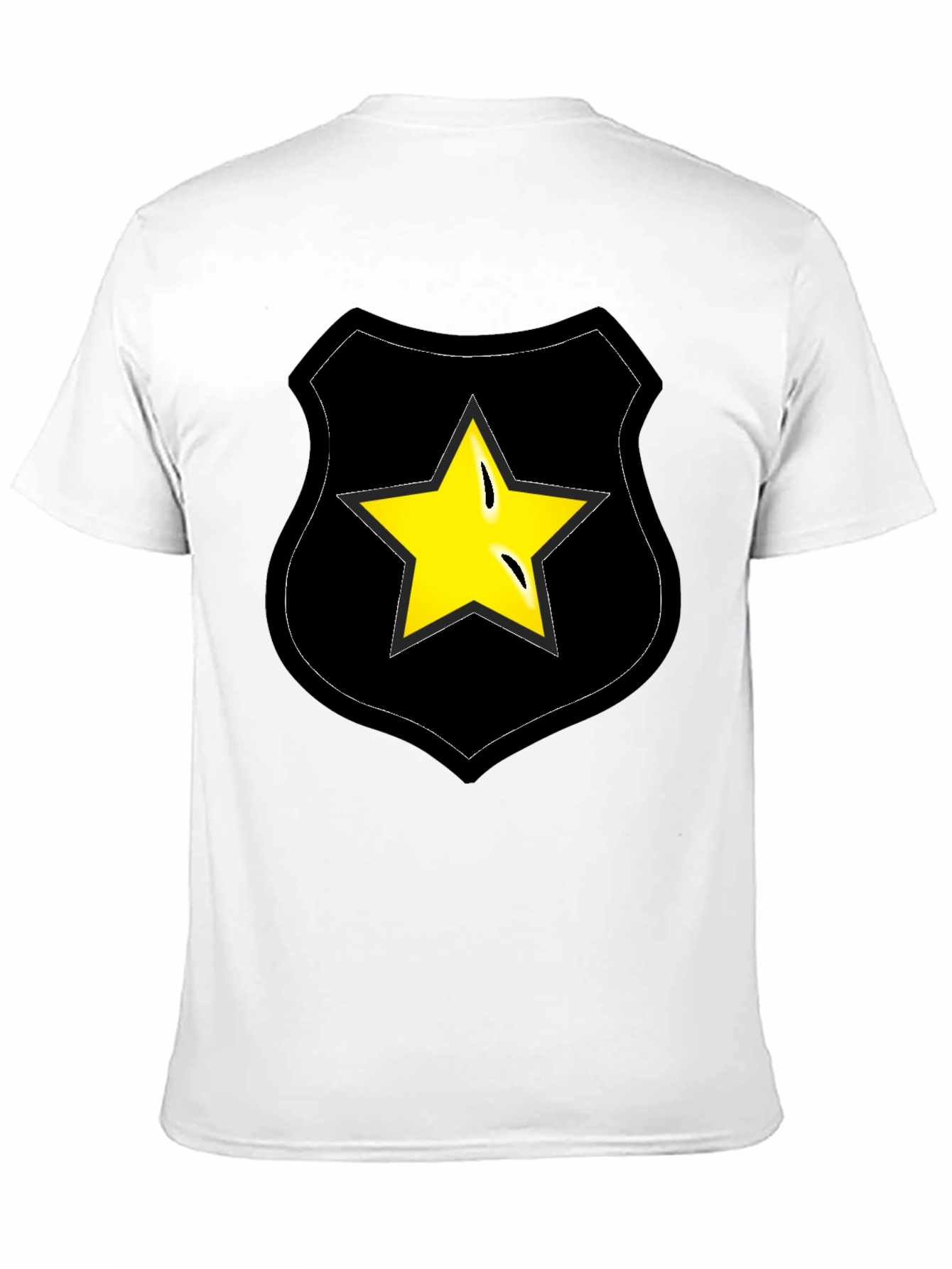 Star Badge Graphic Tee - Black