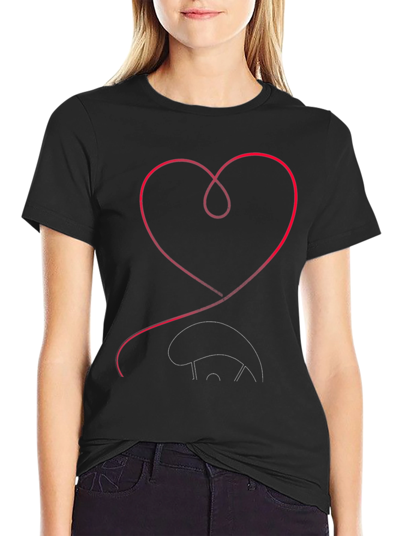 Heart Baseball T-Shirt: Love of the Game