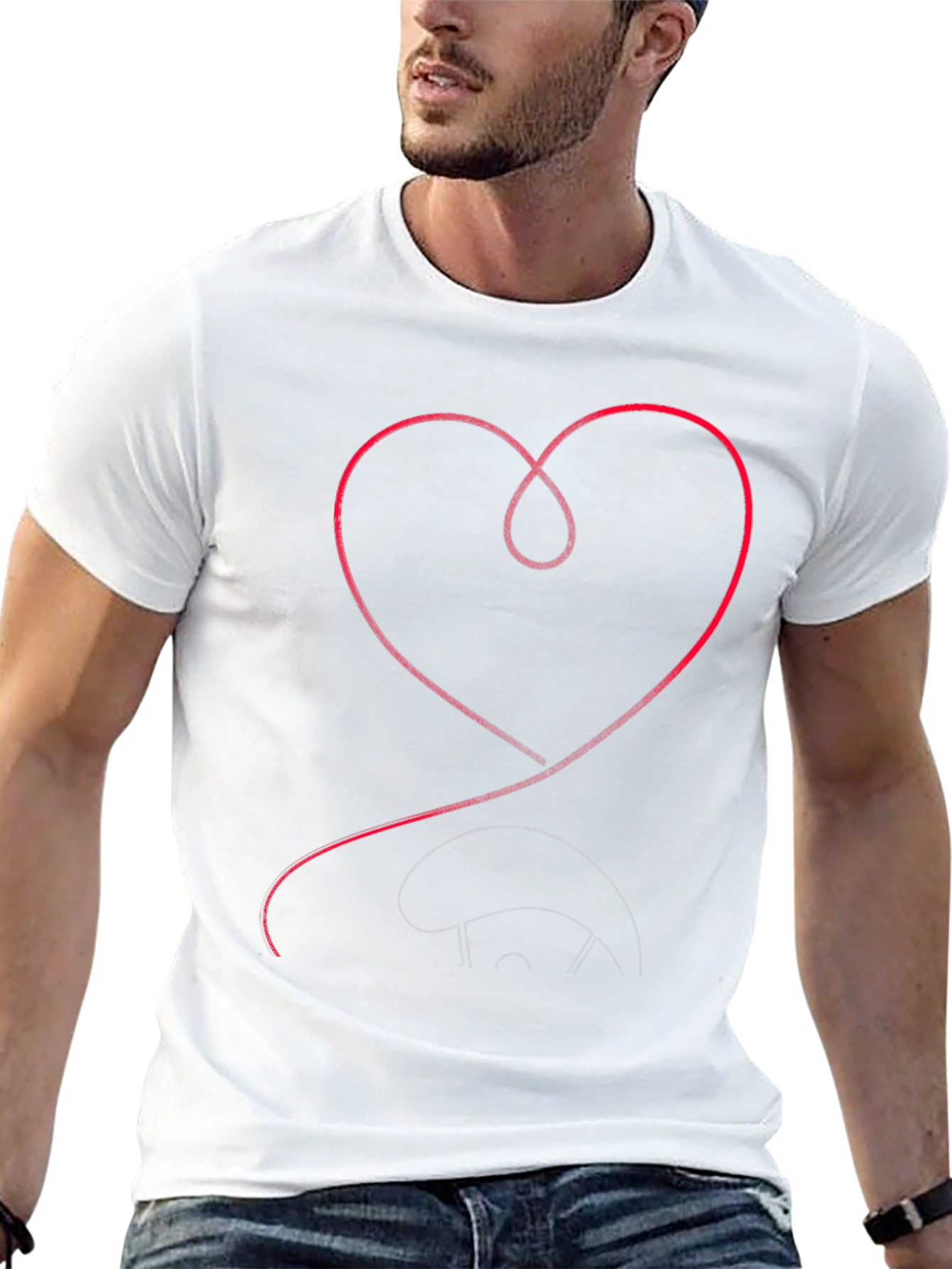 Heart Baseball T-Shirt: Love of the Game