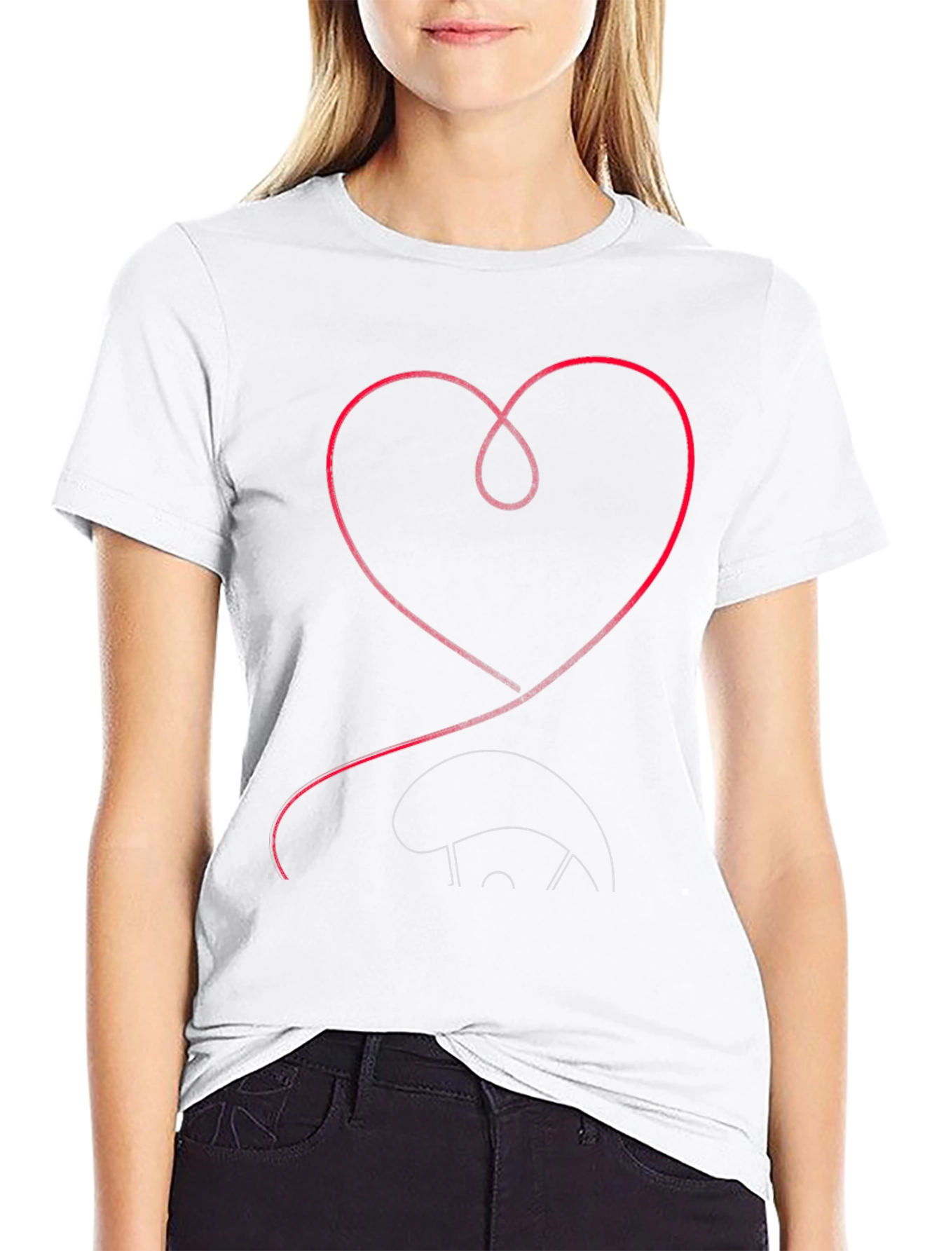 Heart Baseball T-Shirt: Love of the Game