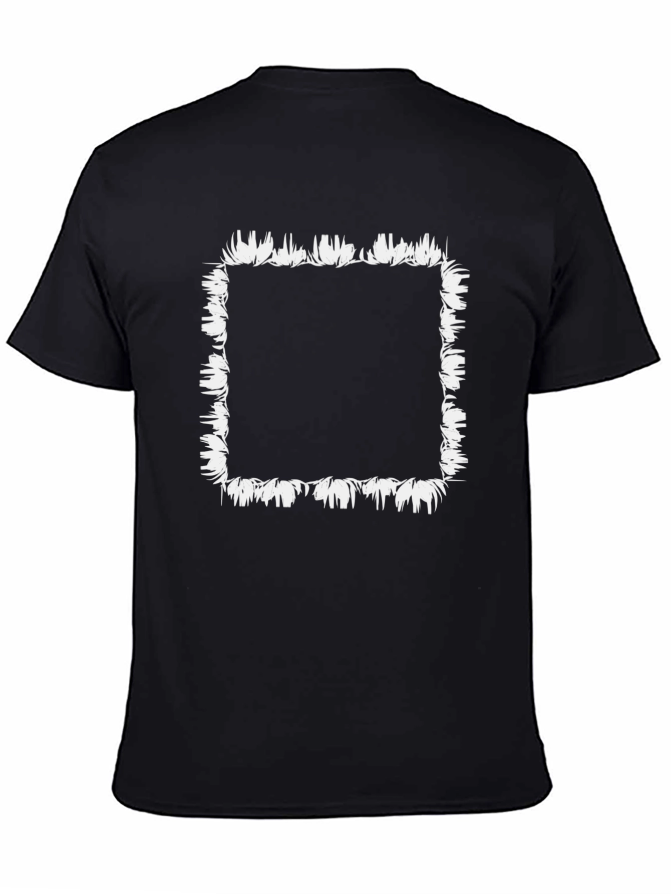 Edgy Abstract Floral Square Tee