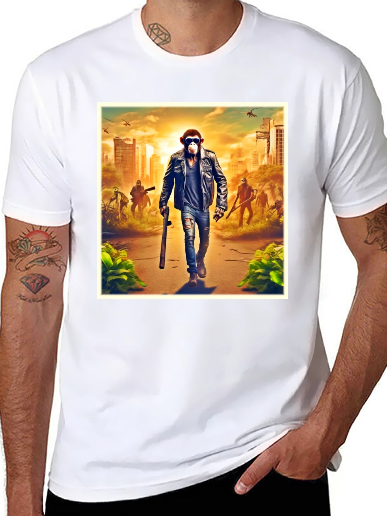Monkey Zombie Apocalypse T-Shirt