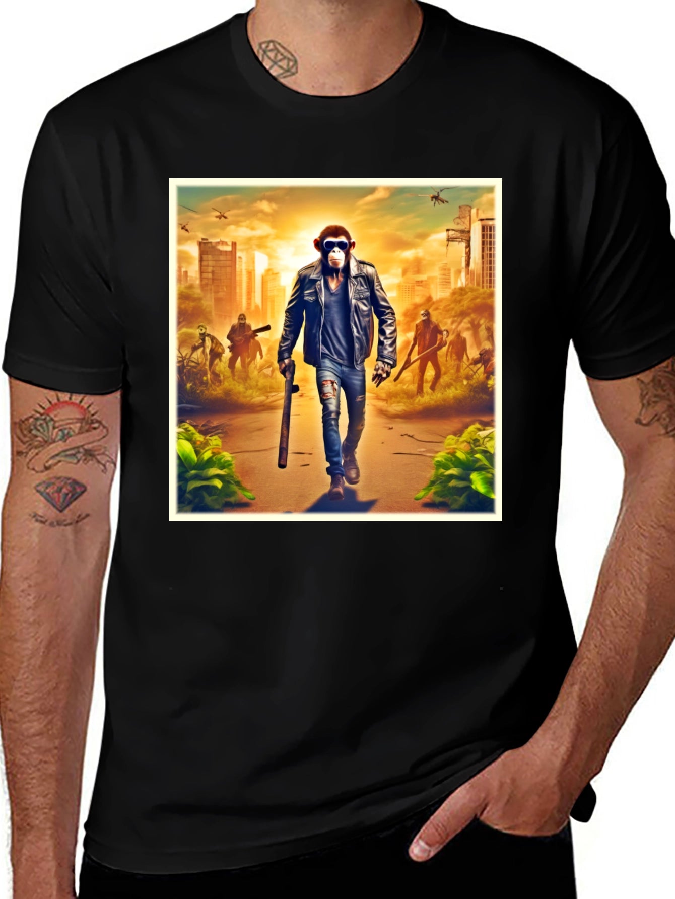 Monkey Zombie Apocalypse T-Shirt