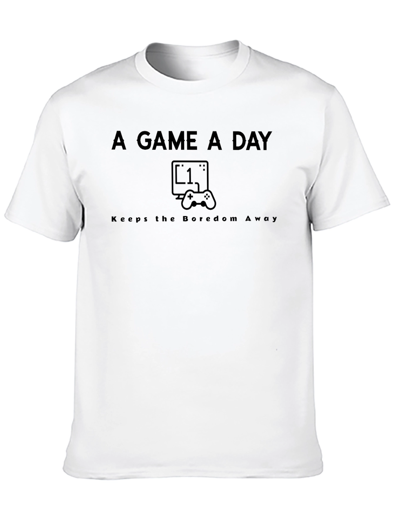 A Game A Day Black T-Shirt Gamer Apparel