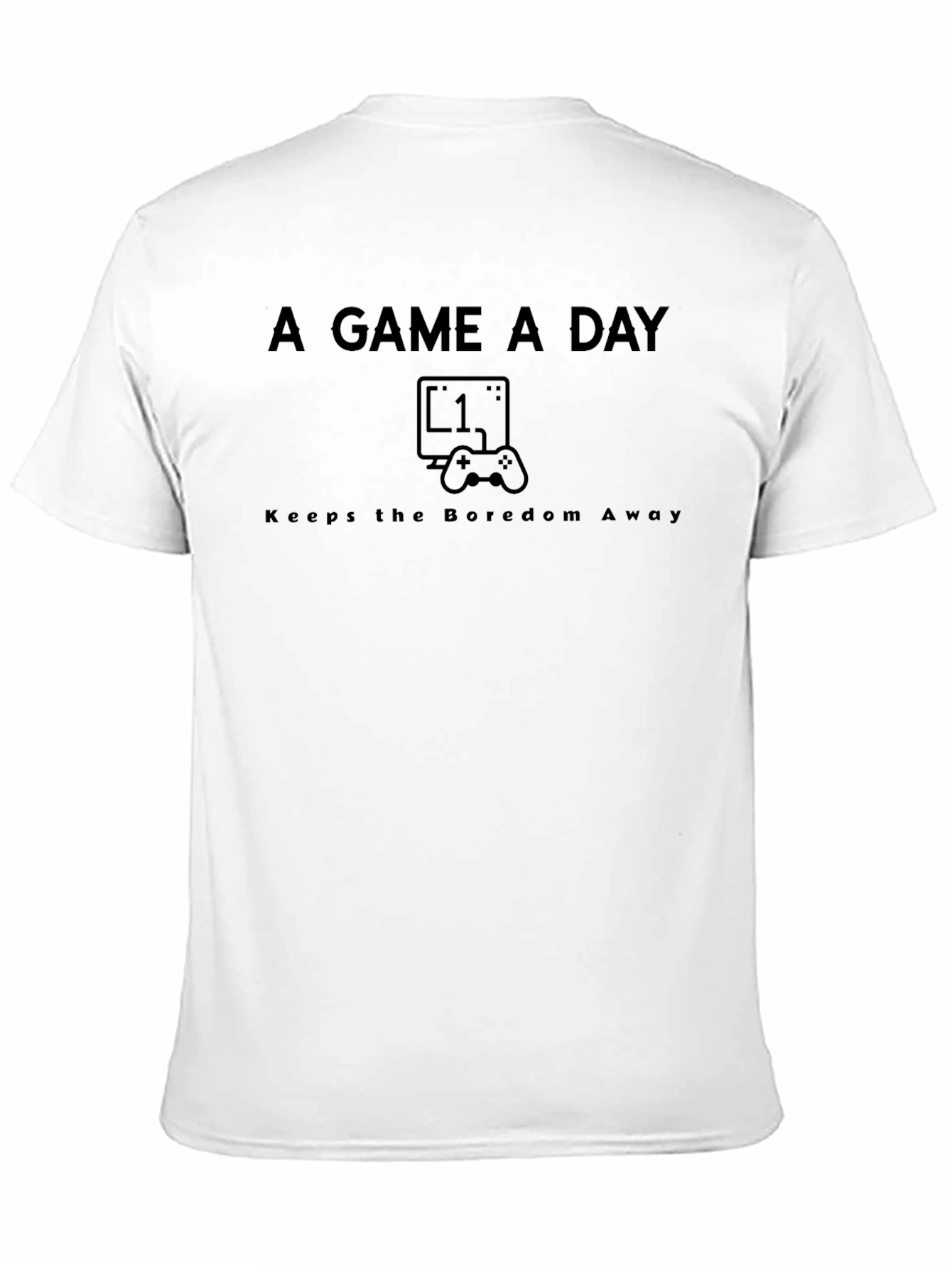 A Game A Day Black T-Shirt Gamer Apparel