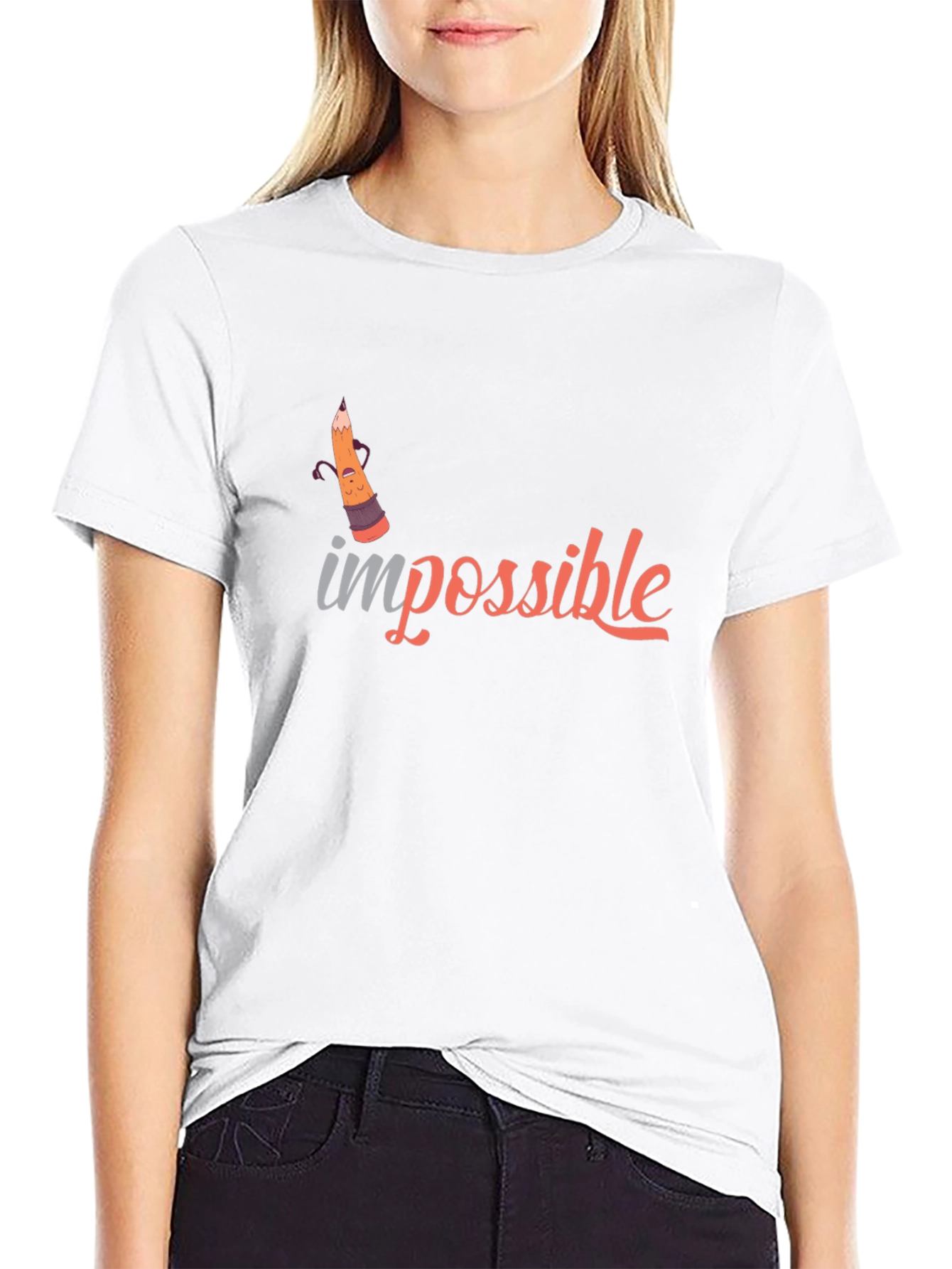 Impossible Graphic Tee -  Black T-Shirt