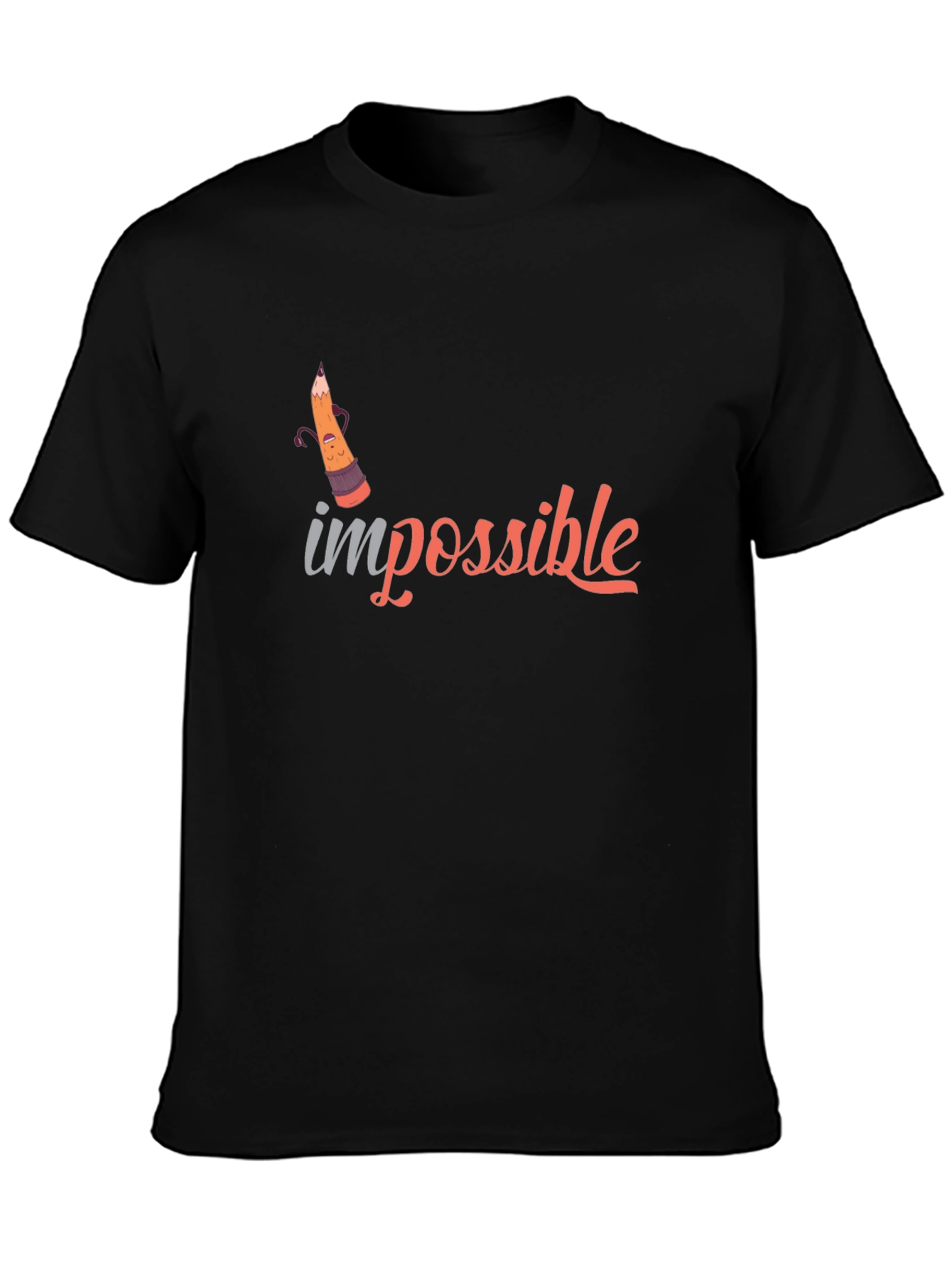Impossible Graphic Tee -  Black T-Shirt