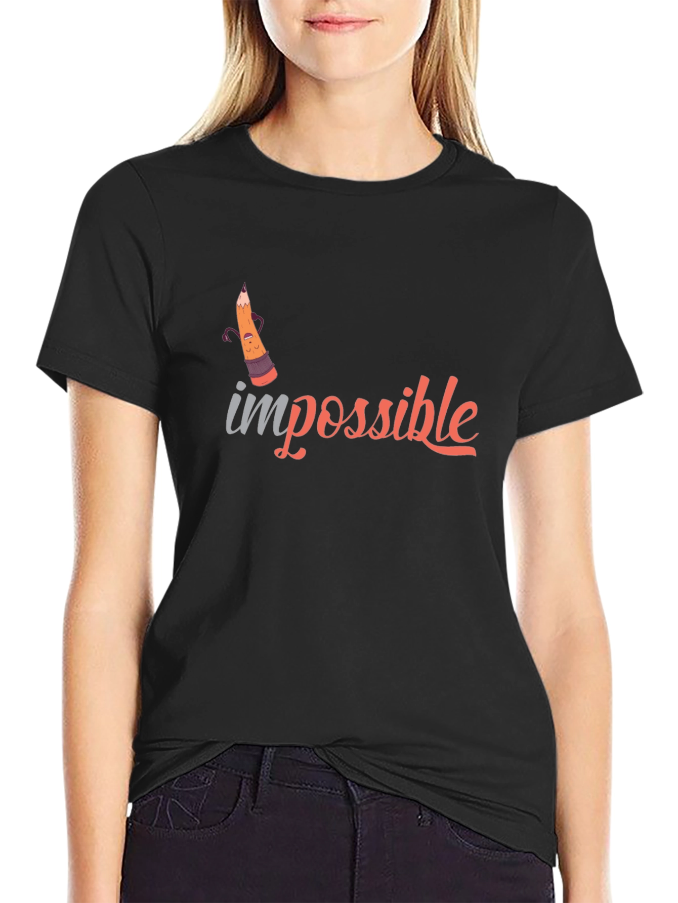Impossible Graphic Tee -  Black T-Shirt