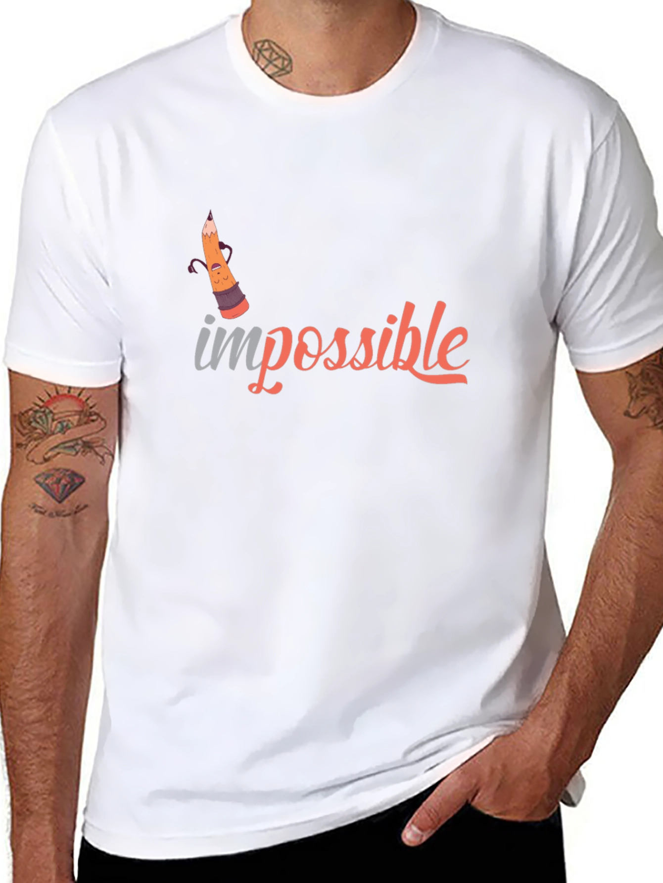 Impossible Graphic Tee -  Black T-Shirt