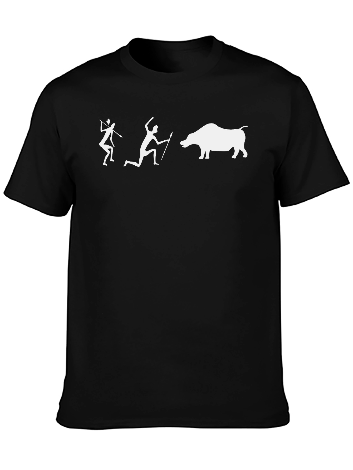 Caveman Hunting T-Shirt - Novelty Graphic Tee
