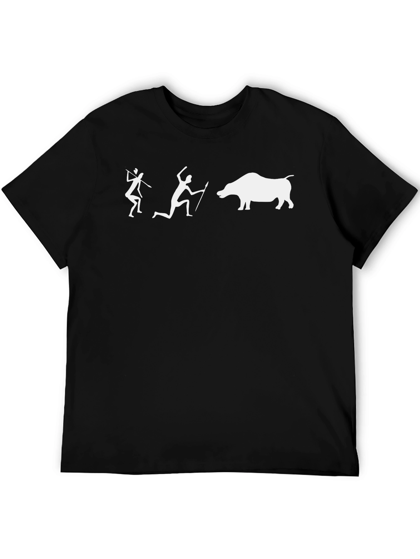 Caveman Hunting T-Shirt - Novelty Graphic Tee