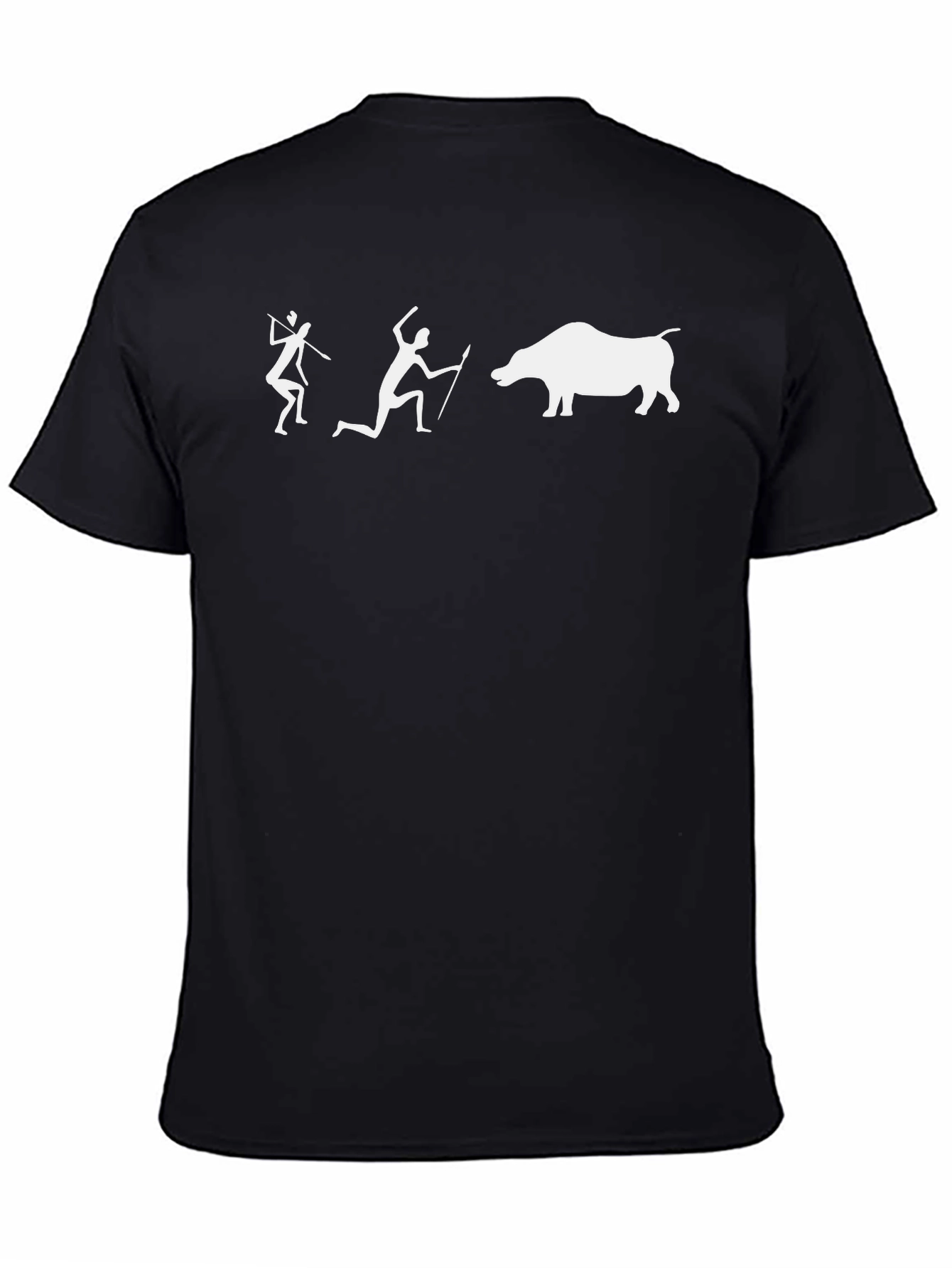 Caveman Hunting T-Shirt - Novelty Graphic Tee