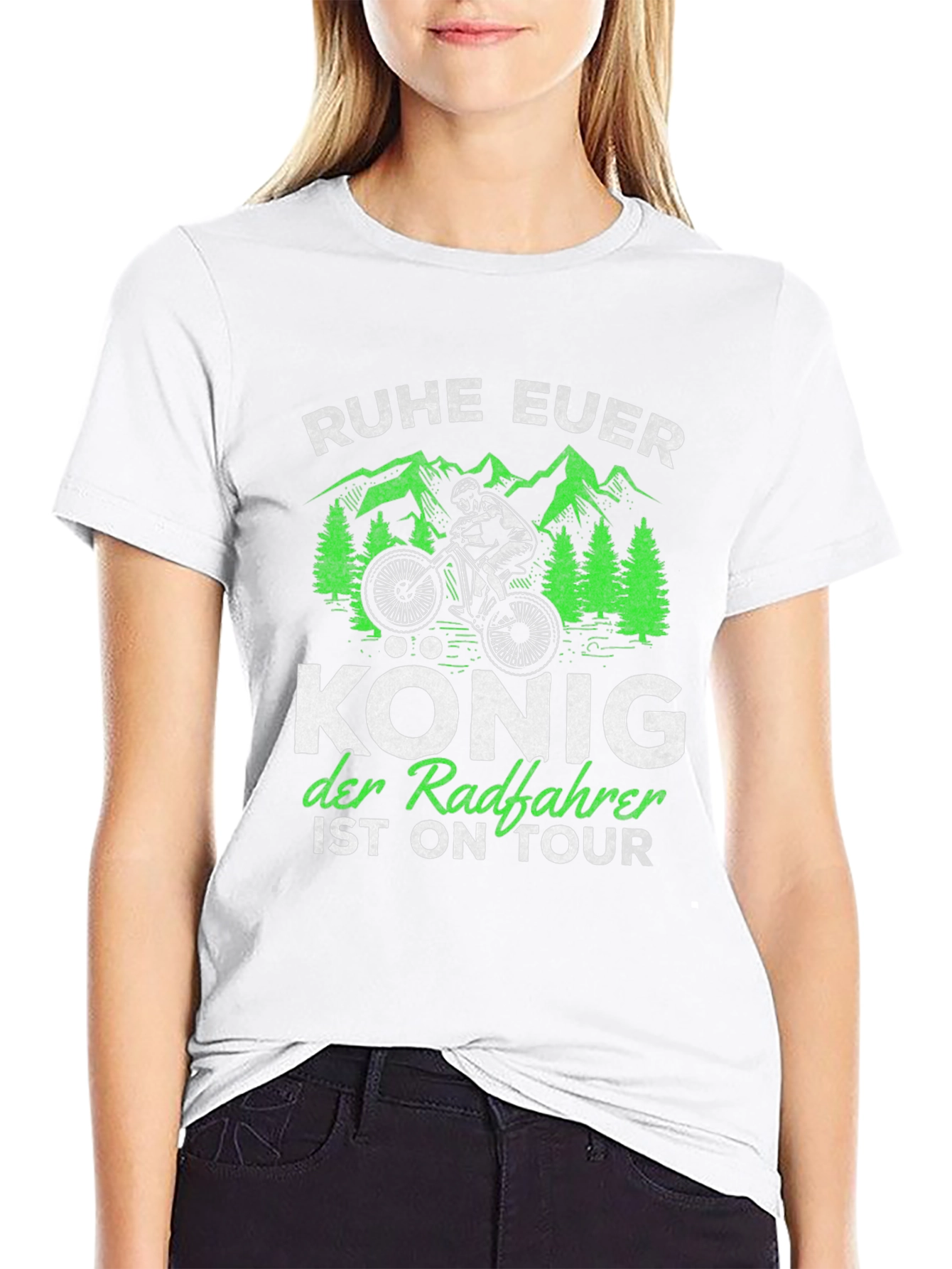 Ruhe Euer König Fahrrad T-Shirt