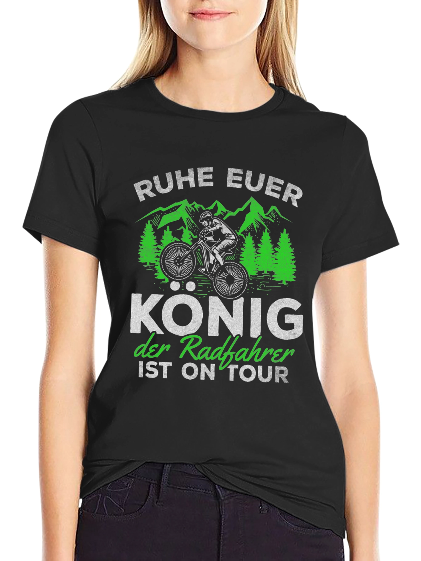 Ruhe Euer König Fahrrad T-Shirt