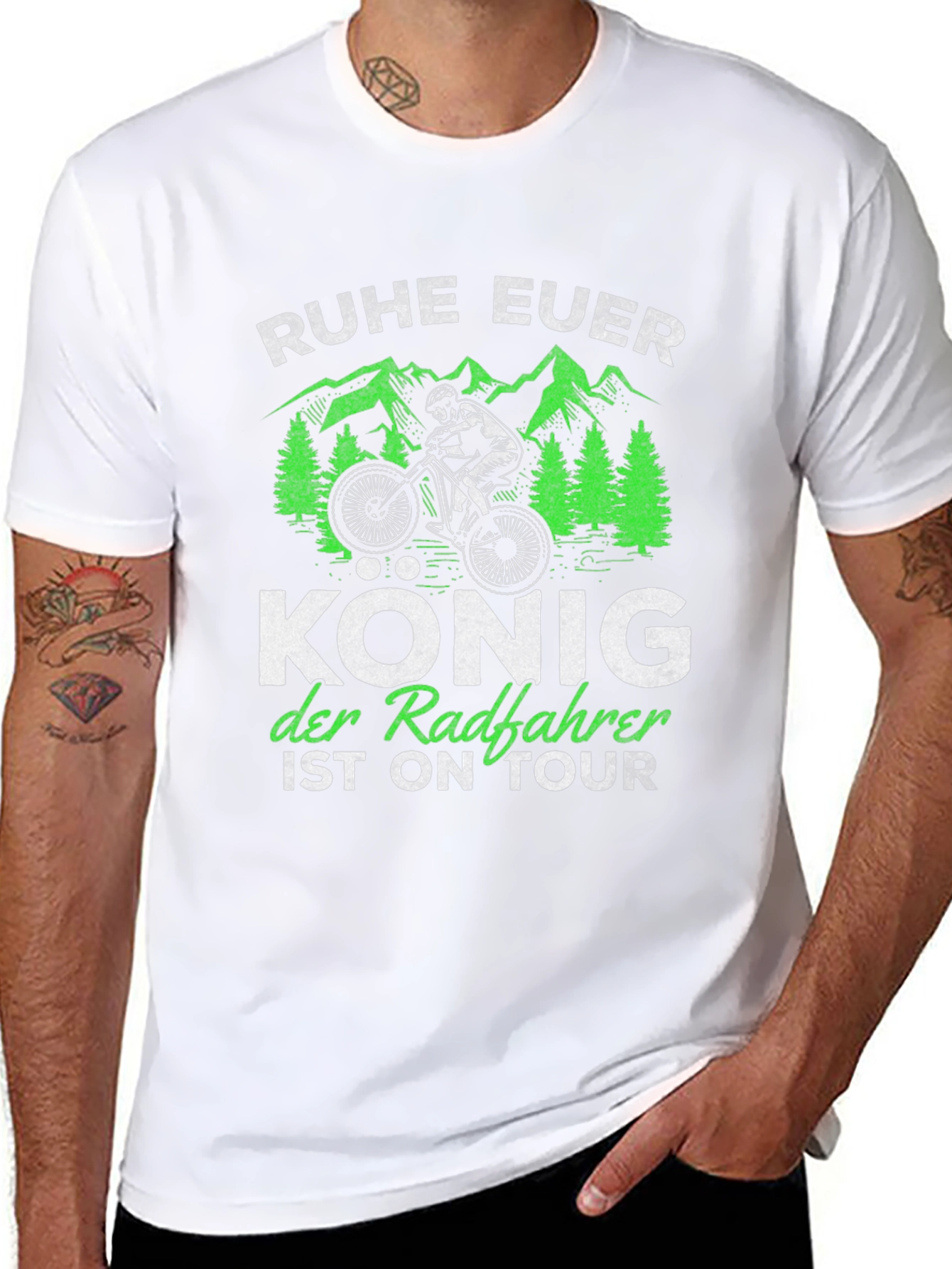 Ruhe Euer König Fahrrad T-Shirt