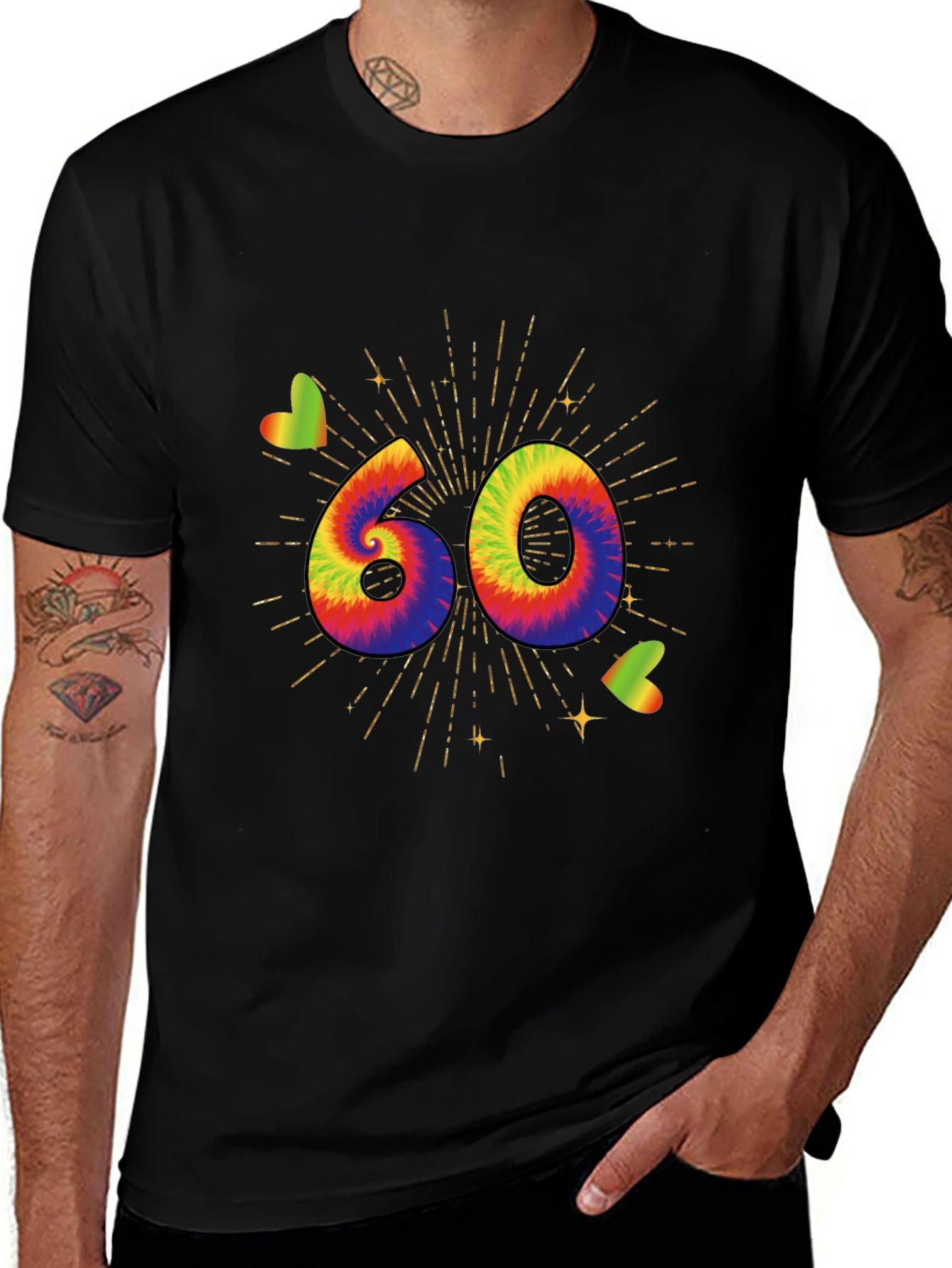 Tie Dye 60th Birthday T-Shirt