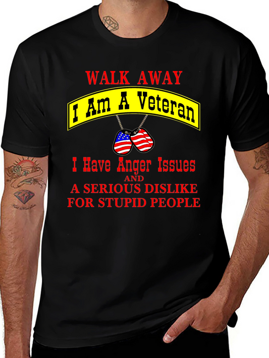 Walk Away Veteran Graphic T-Shirt