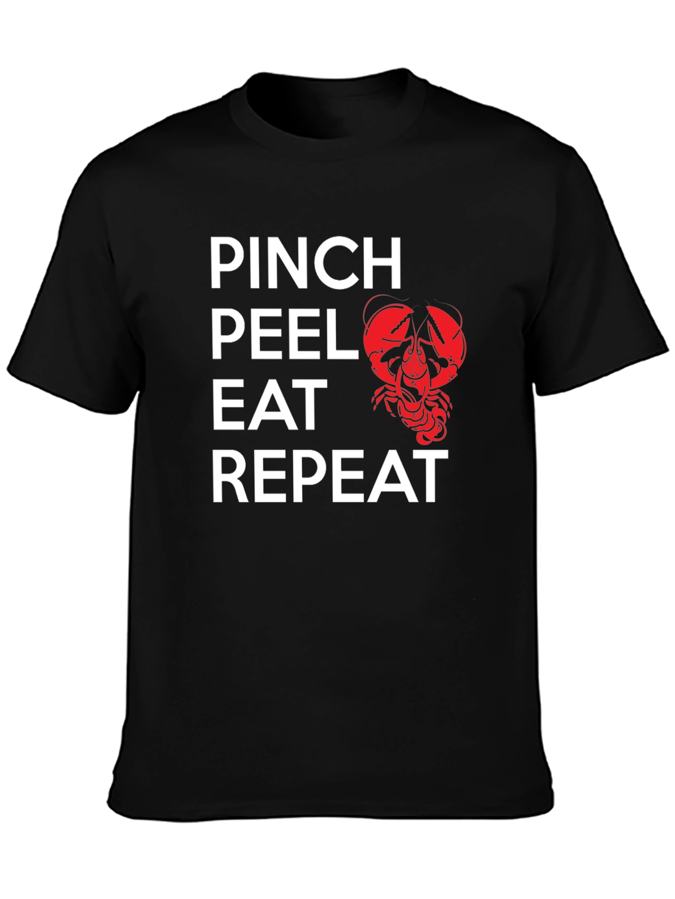 Pinch Peel Eat Repeat Crawfish Graphic Tee