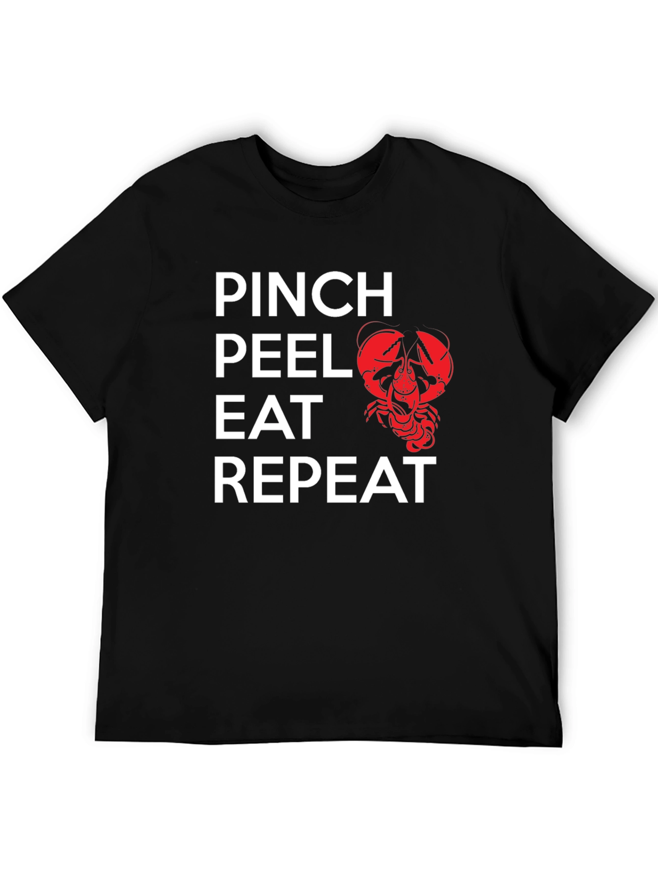 Pinch Peel Eat Repeat Crawfish Graphic Tee