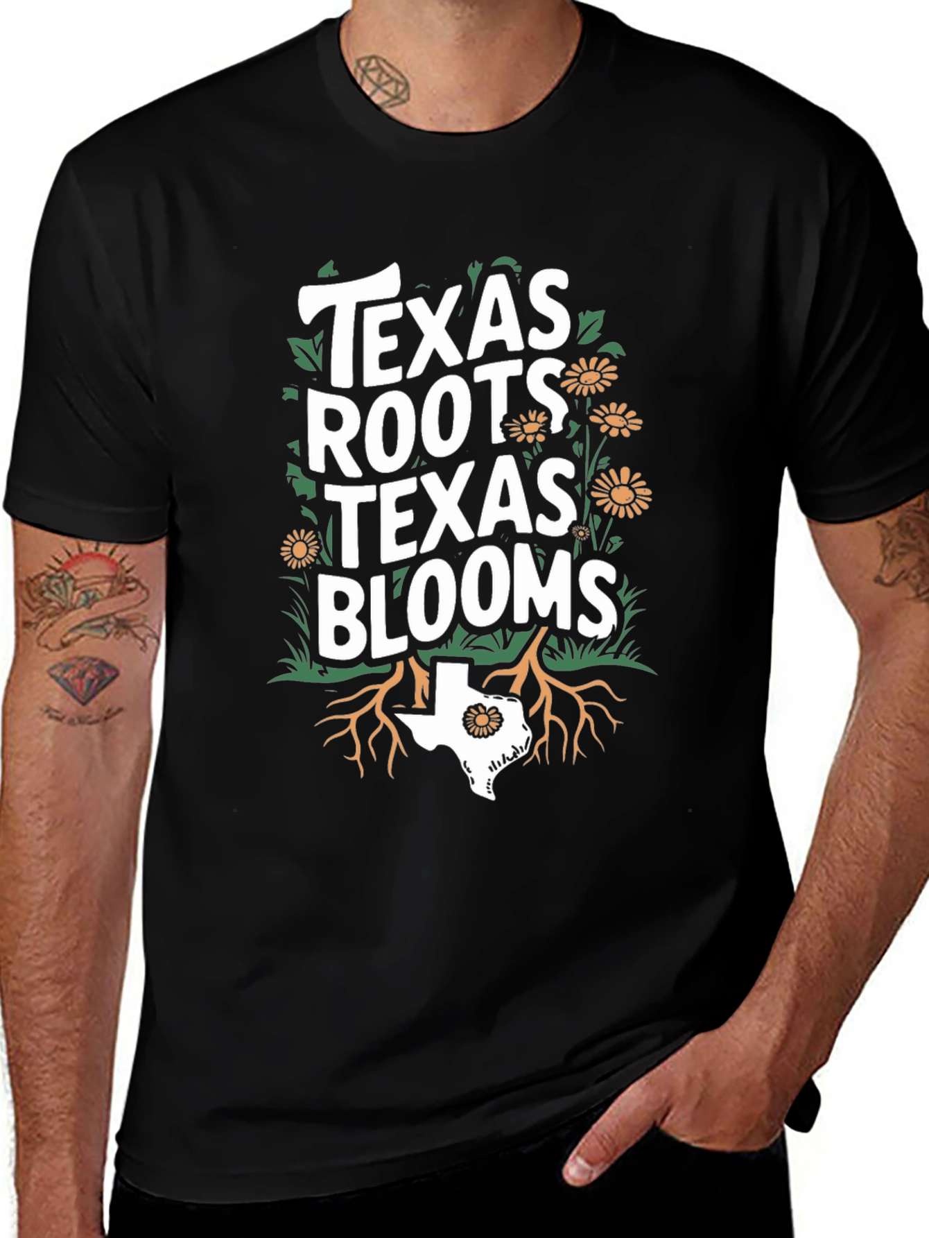 Texas Roots Blooms Graphic Tee