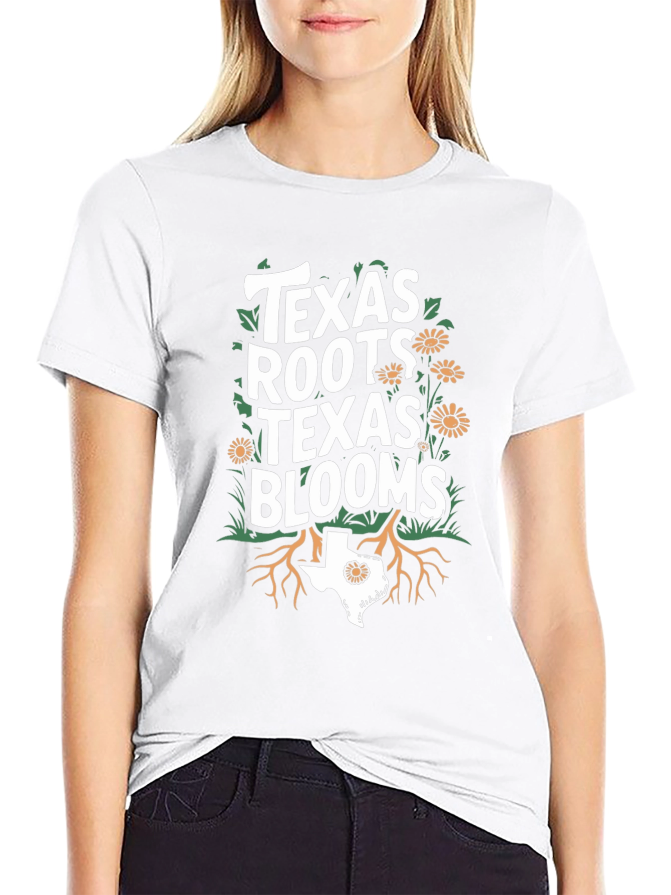 Texas Roots Blooms Graphic Tee