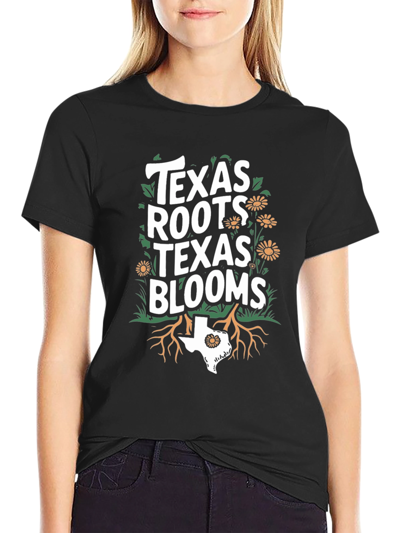 Texas Roots Blooms Graphic Tee