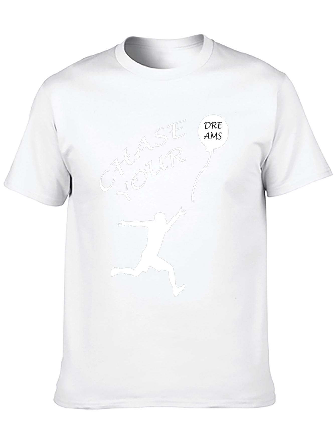 Chase Your Dreams Graphic Tee - Inspiring Black T-Shirt