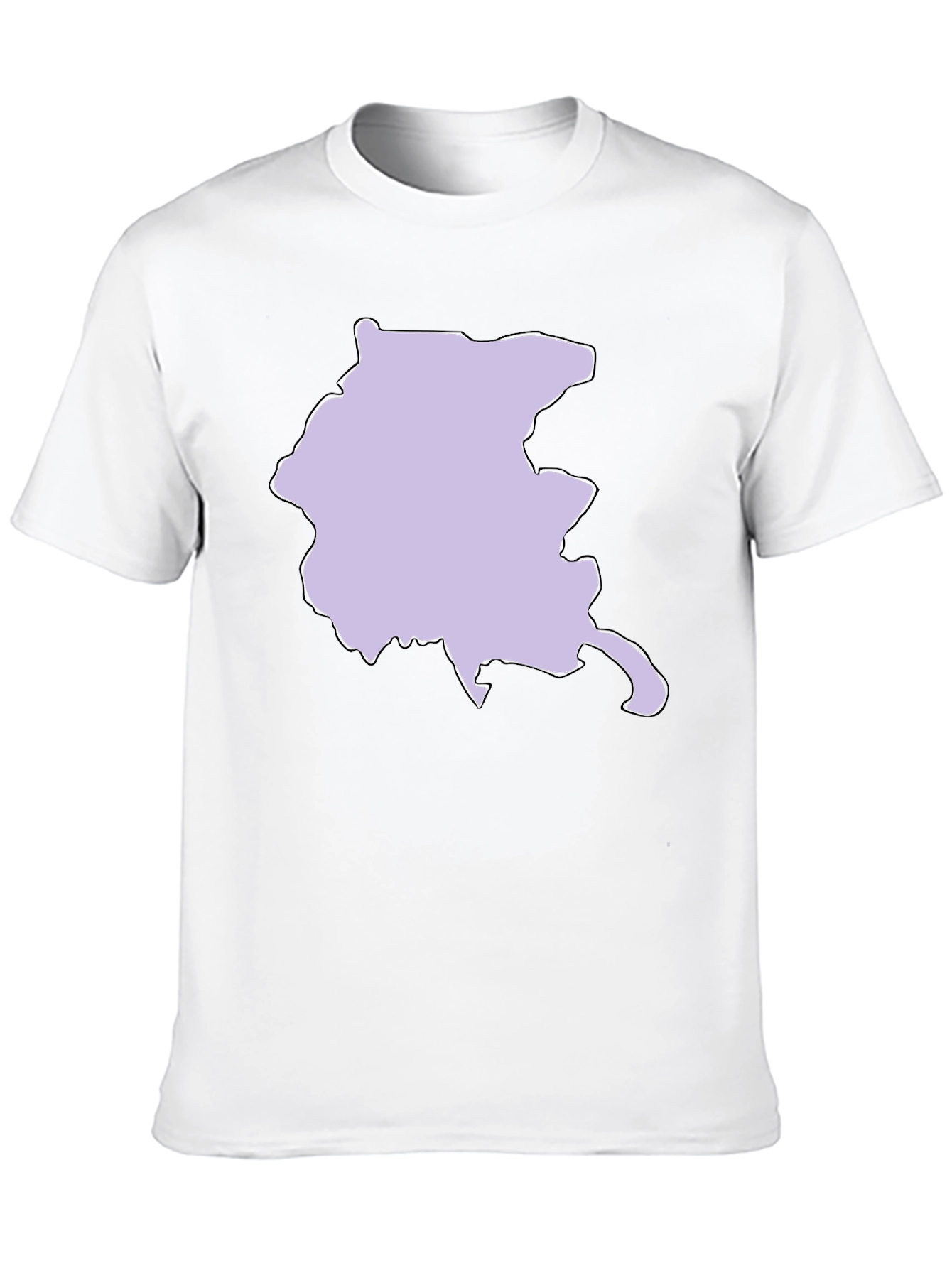 Abstract Shape Graphic Tee - Black