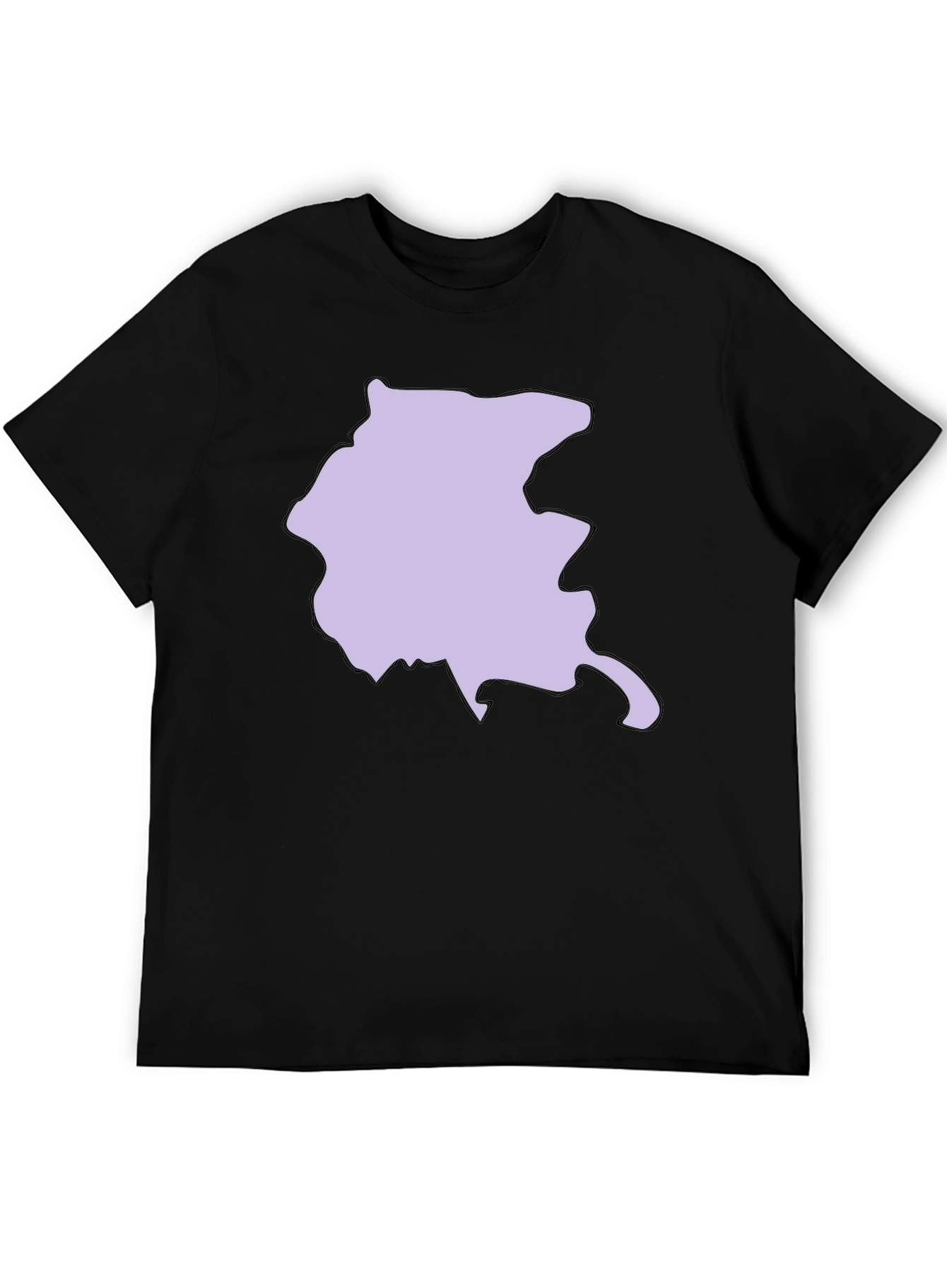 Abstract Shape Graphic Tee - Black