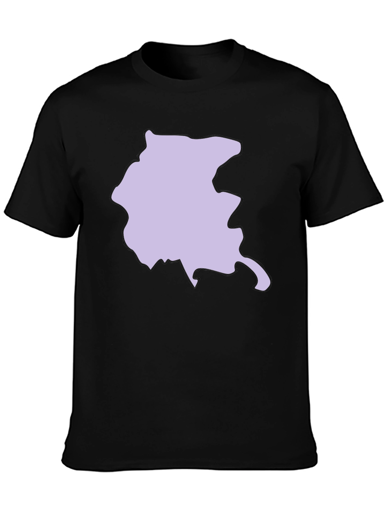 Abstract Shape Graphic Tee - Black