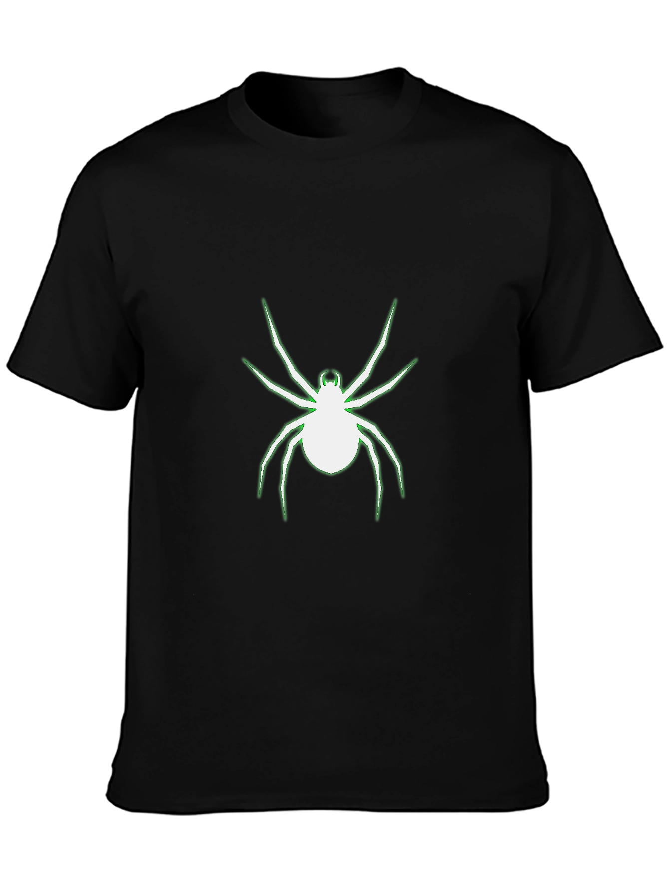 Glow Spider Graphic Black T-Shirt