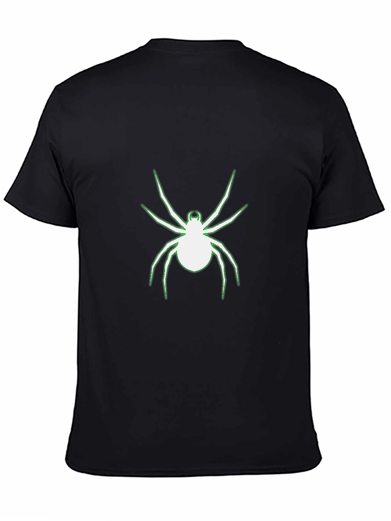 Glow Spider Graphic Black T-Shirt