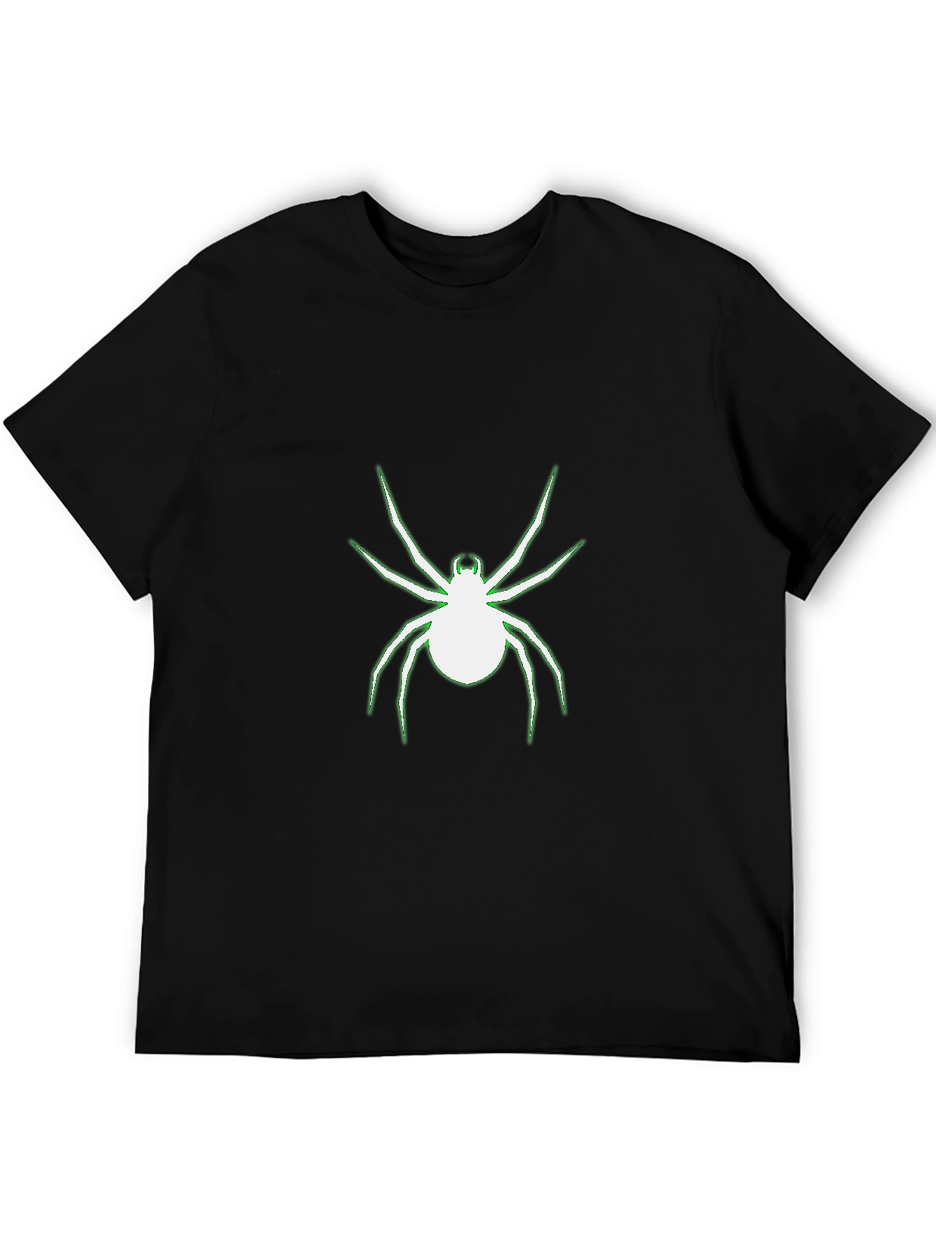 Glow Spider Graphic Black T-Shirt