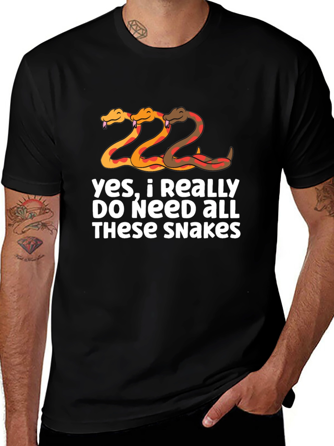 Snakes T-Shirt - I Need All These Snakes Tee