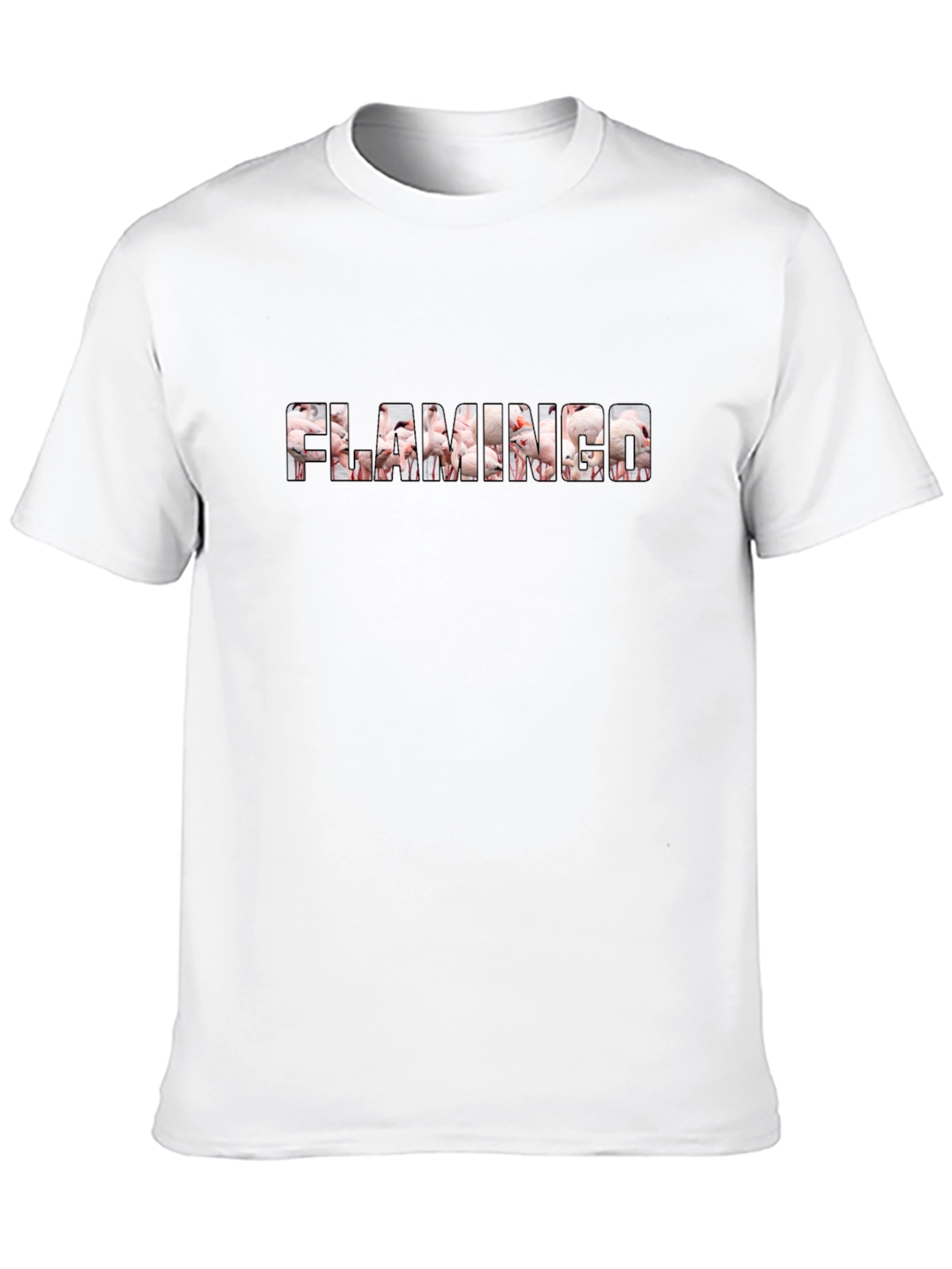 Flamingo Graphic Tee - Black Unisex T-Shirt