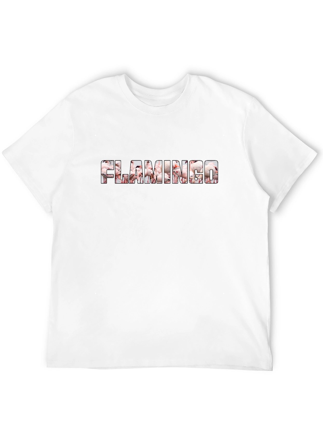 Flamingo Graphic Tee - Black Unisex T-Shirt