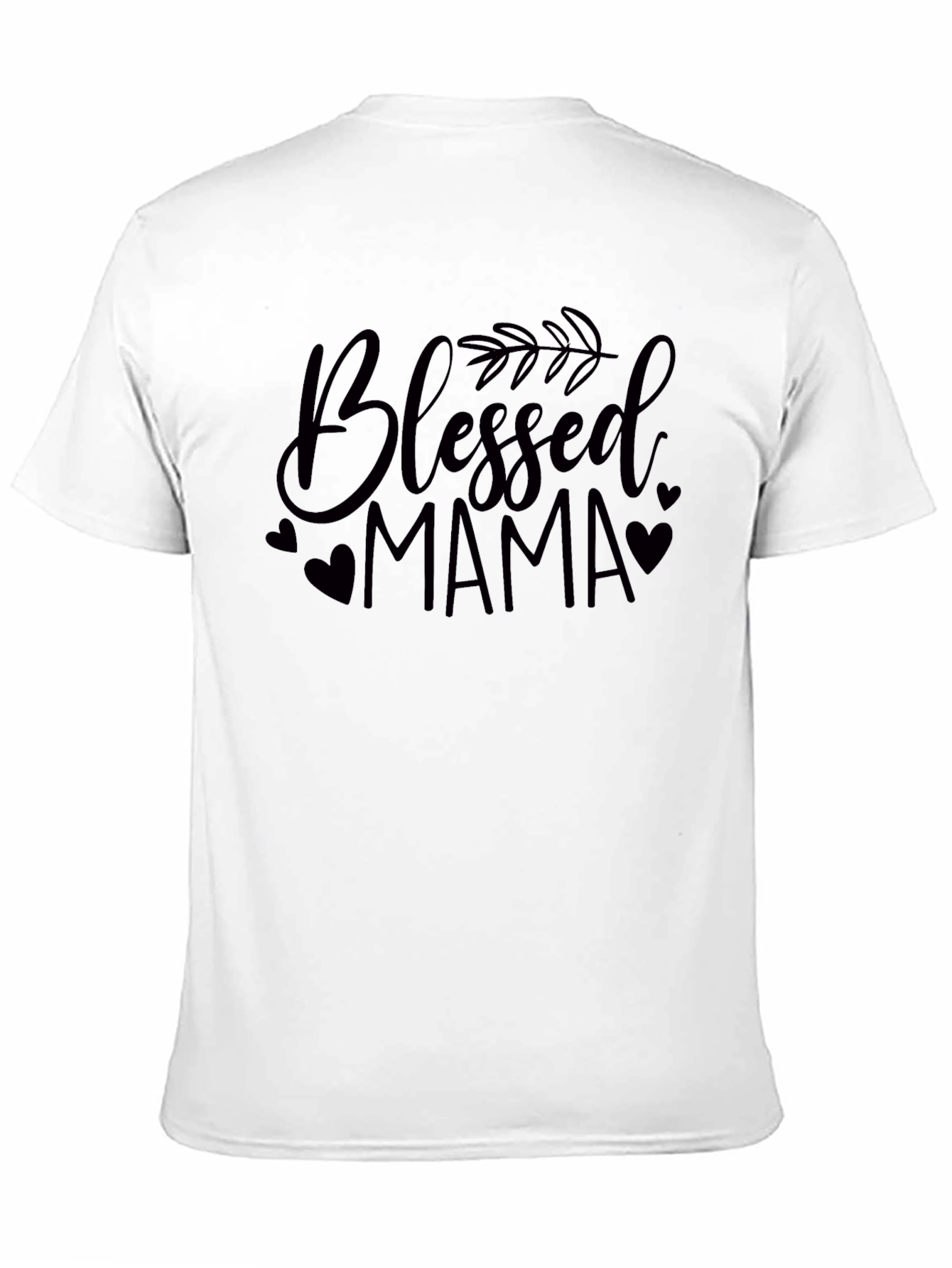 Blessed Mama Graphic Tee - Black Casual Shirt