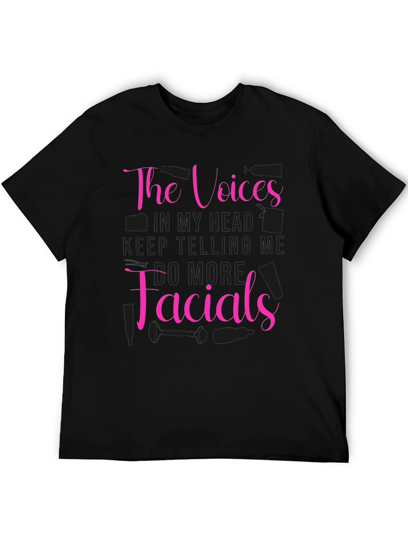The Voices Facials Black T-Shirt