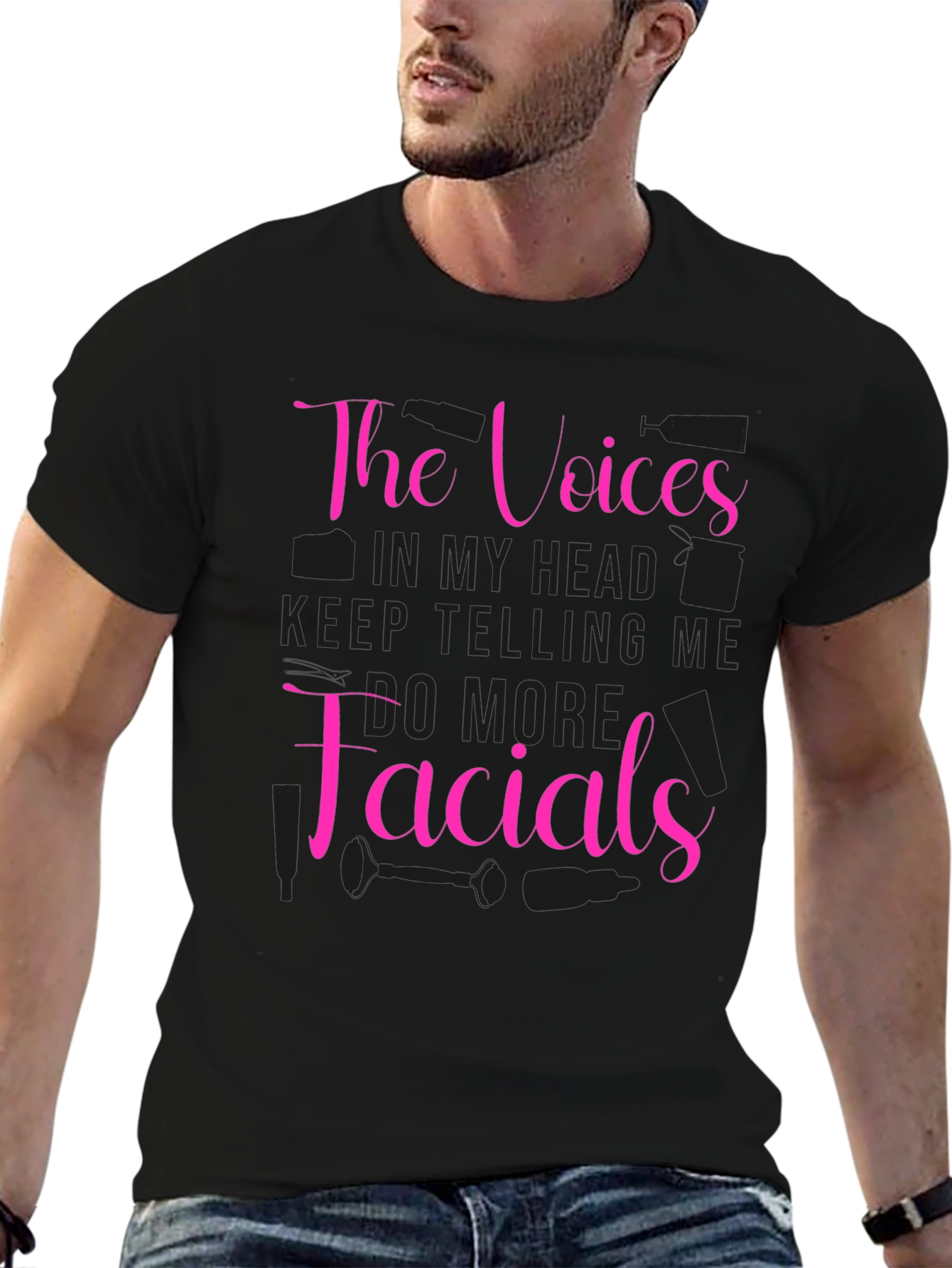 The Voices Facials Black T-Shirt