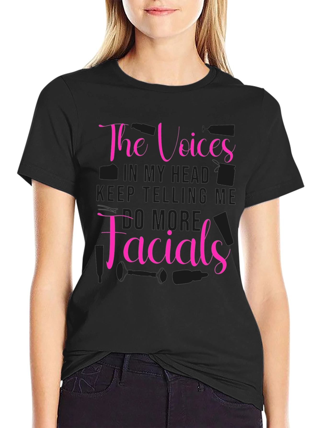 The Voices Facials Black T-Shirt