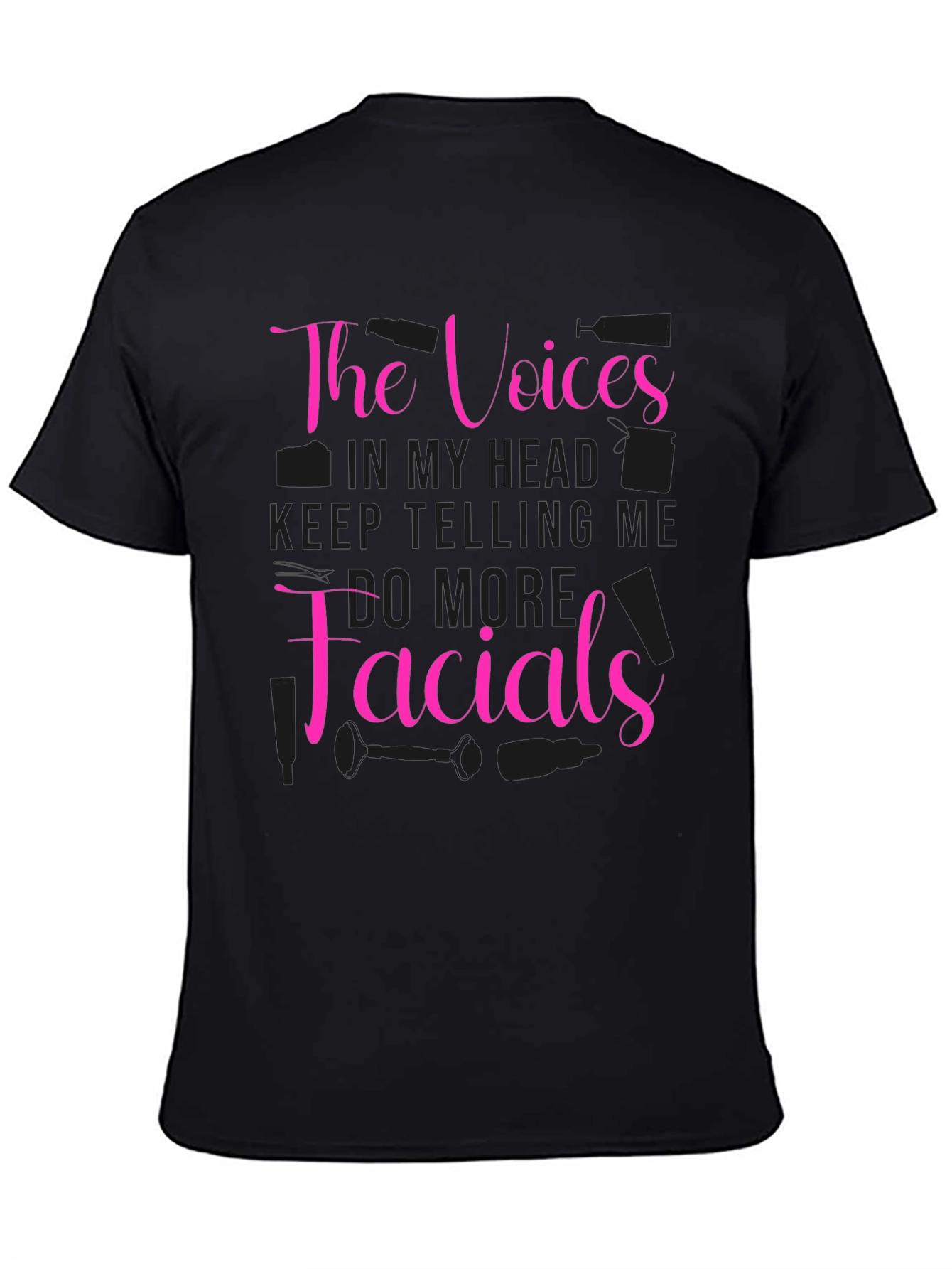 The Voices Facials Black T-Shirt