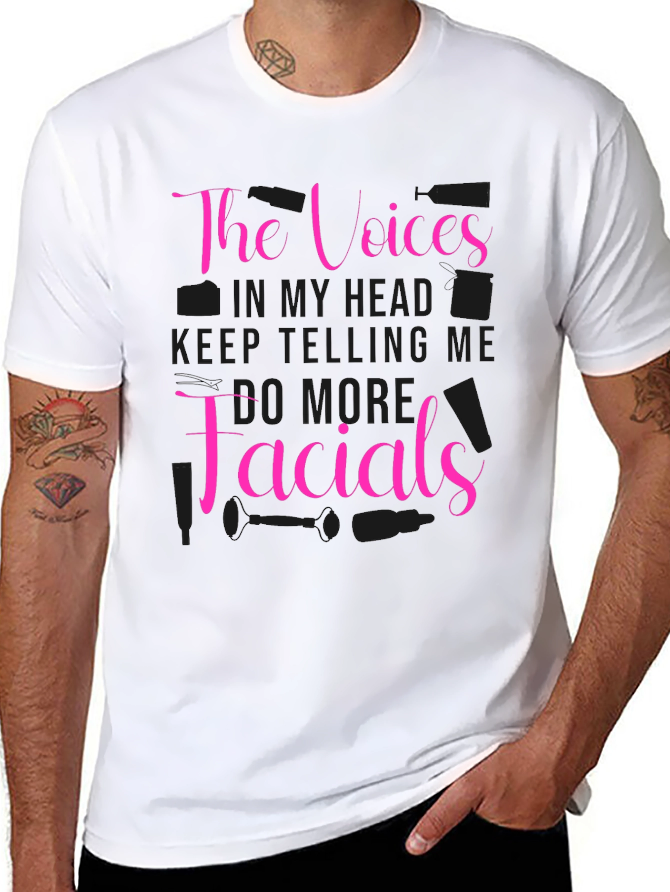 The Voices Facials Black T-Shirt