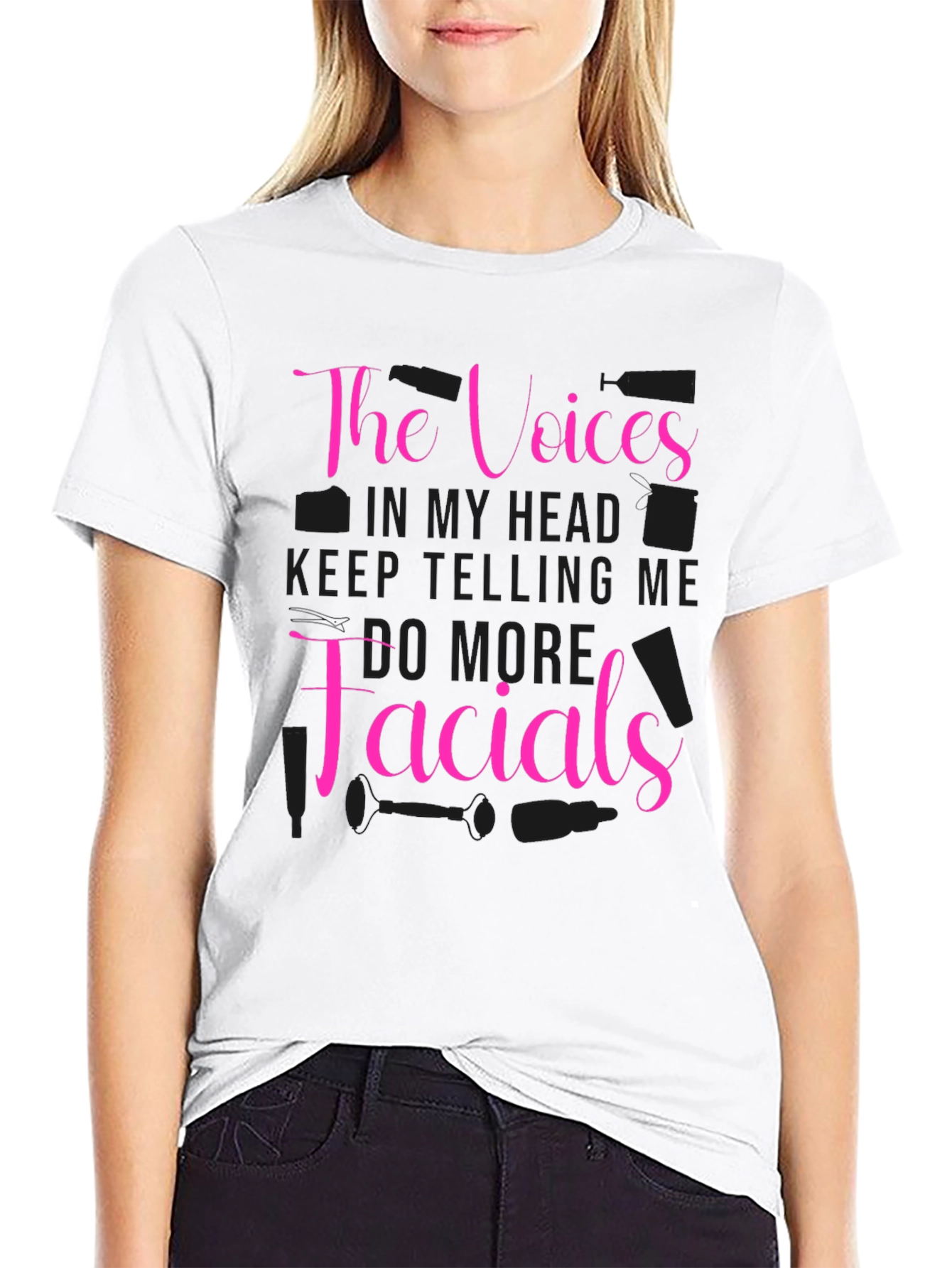 The Voices Facials Black T-Shirt