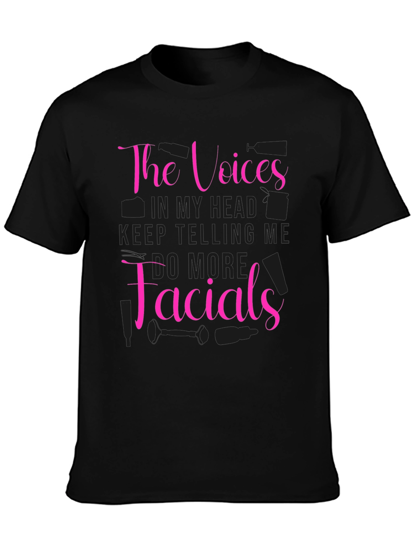 The Voices Facials Black T-Shirt