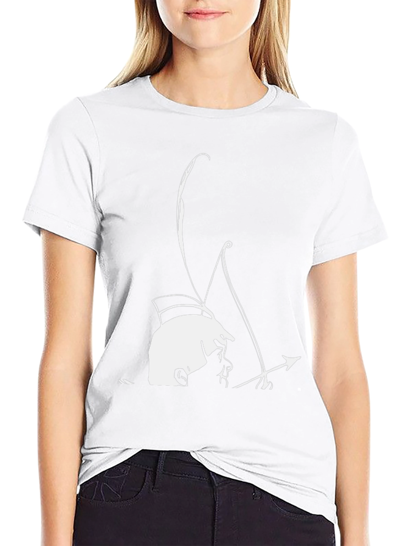 Archer Graphic Tee - Black Cotton T-Shirt
