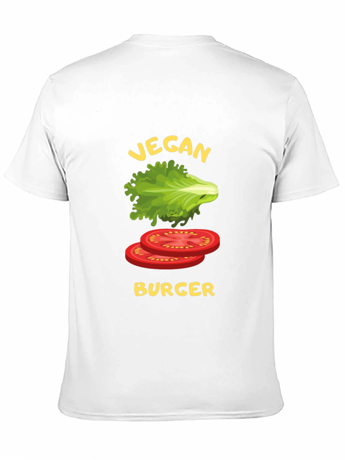 Vegan Burger Graphic T-Shirt - Black