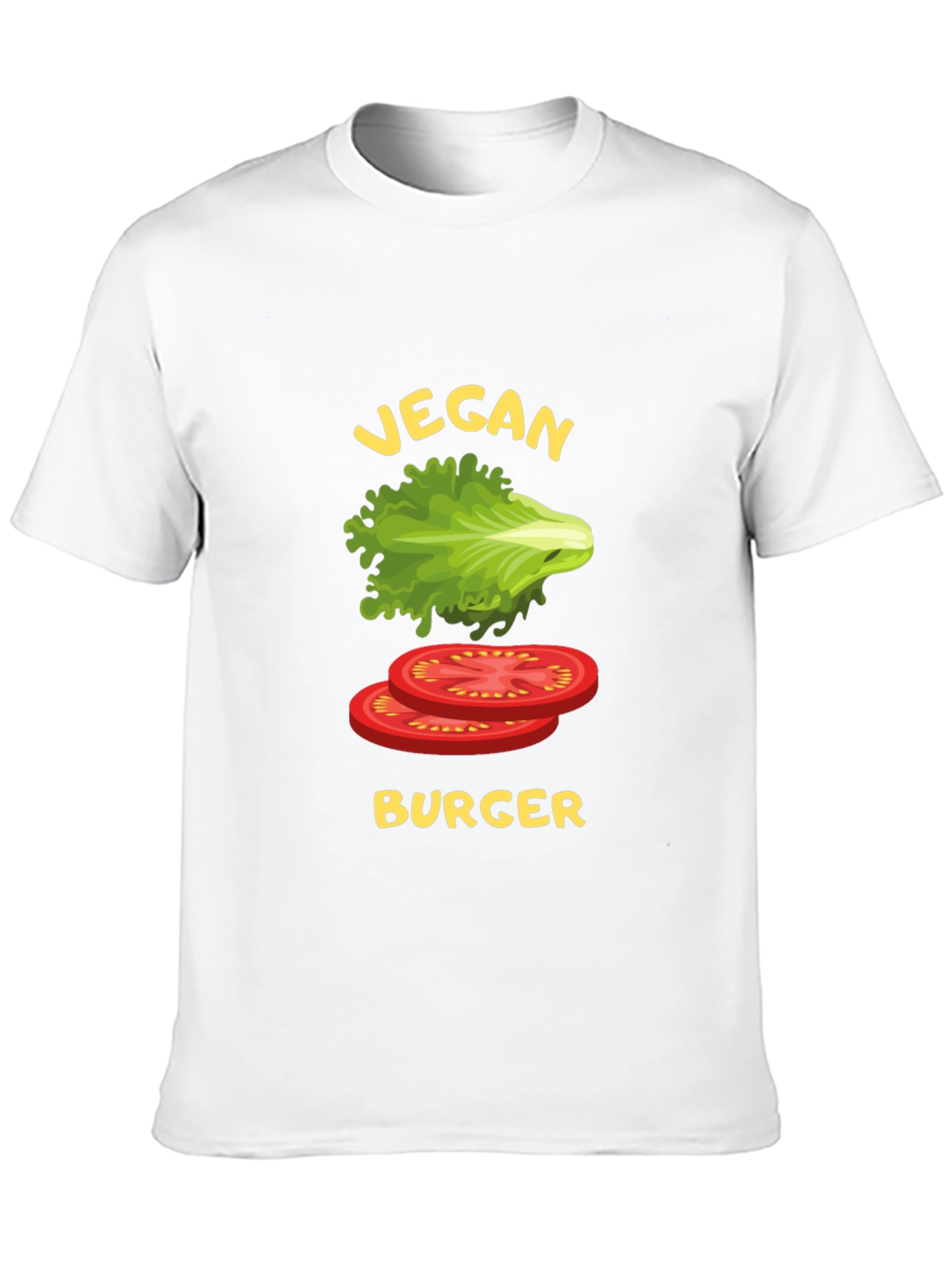 Vegan Burger Graphic T-Shirt - Black