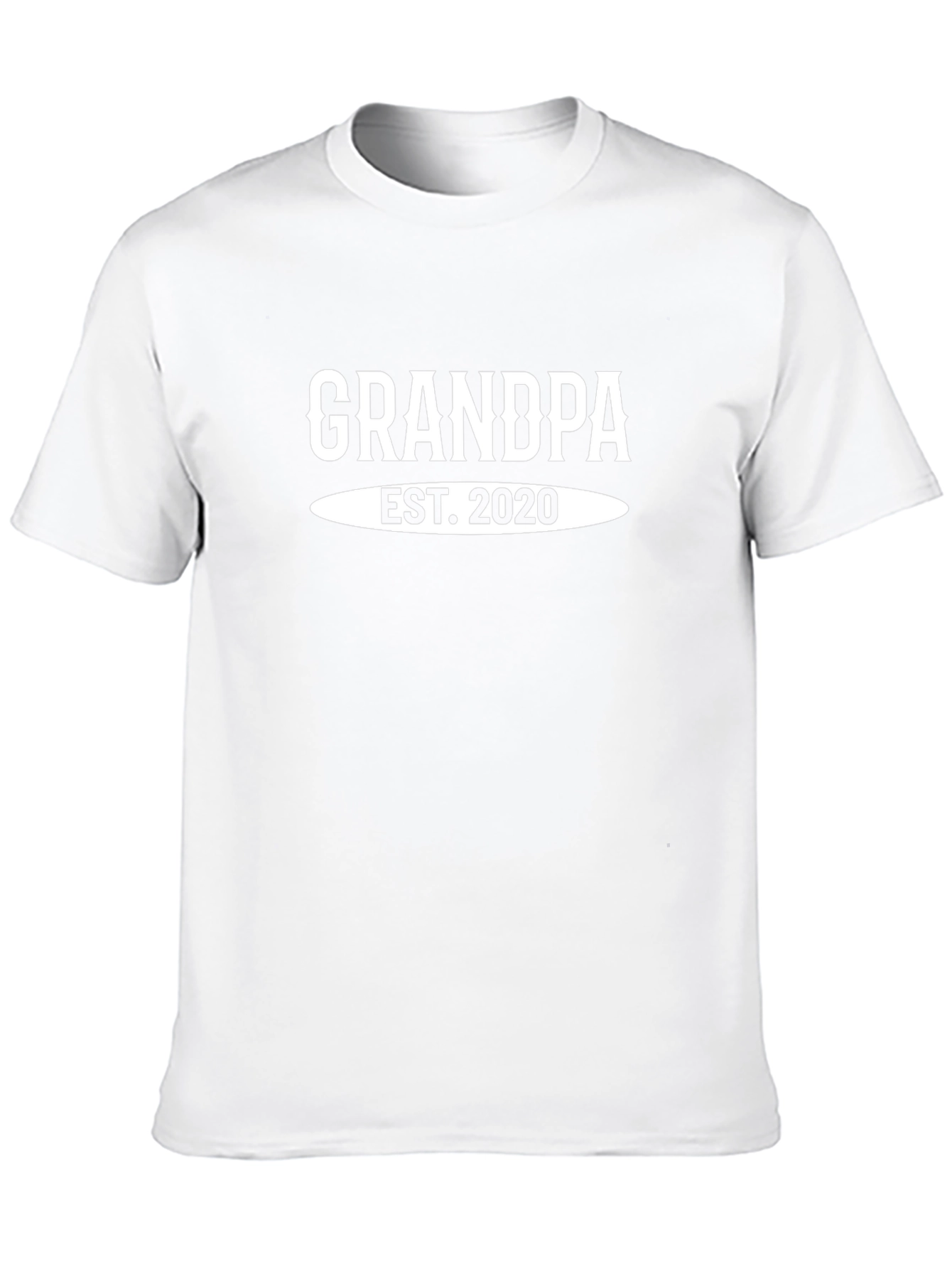 Grandpa Est. 2020 T-Shirt - New Grandfather Gift